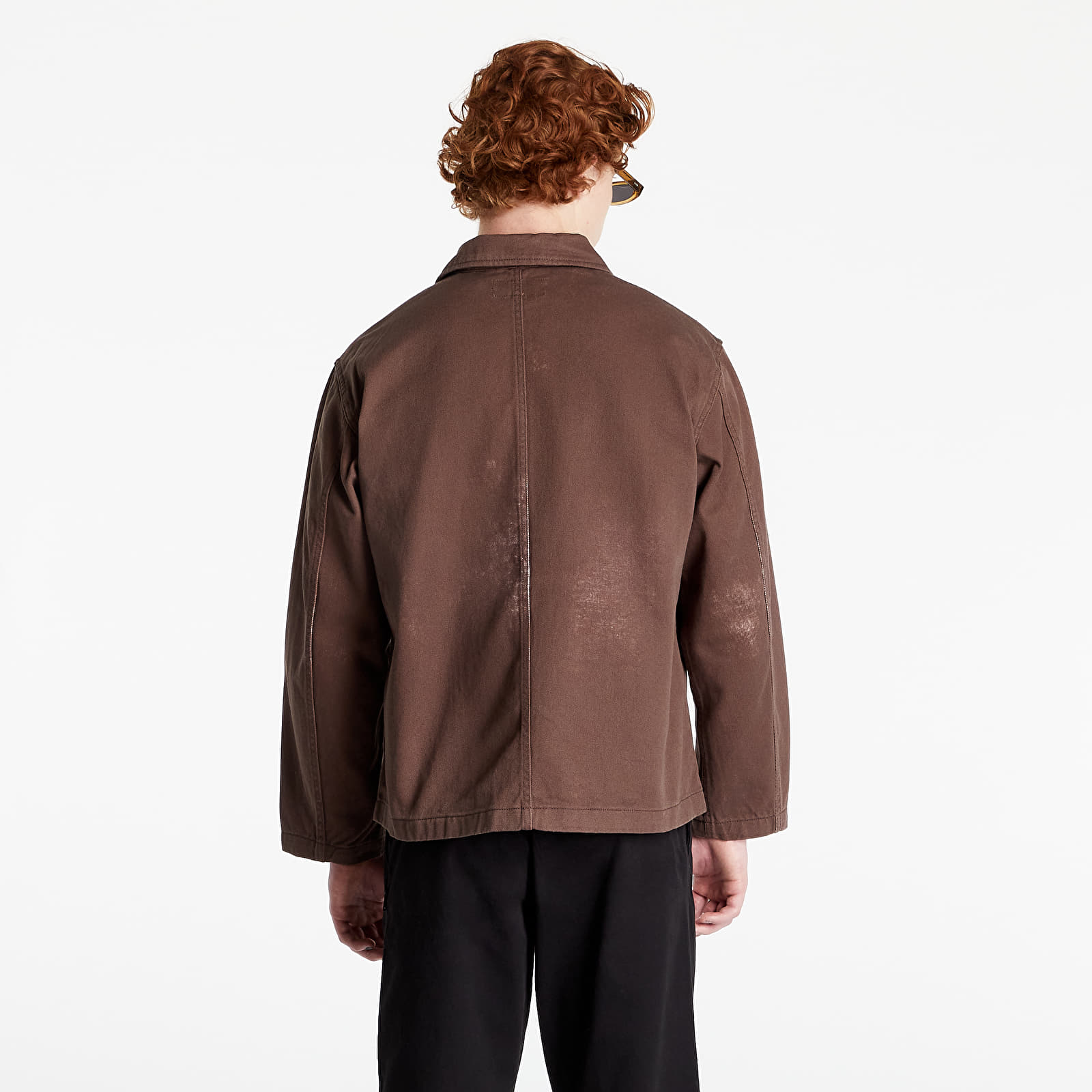 Bundy Stüssy Spotted Bleach Chore Jacket Brown
