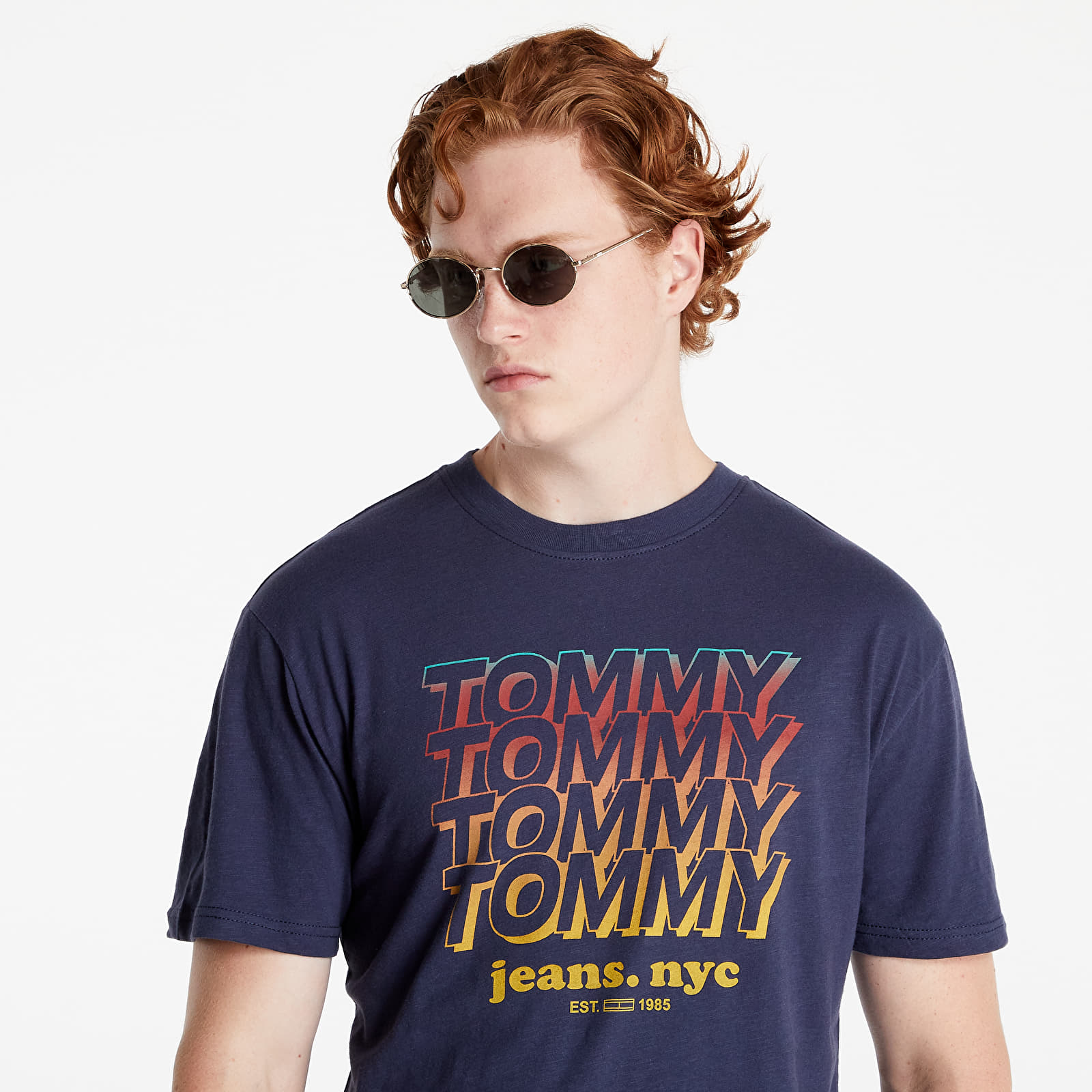 T-Shirts Tommy Jeans TJM Repeat Tommy Tee Twilight Navy