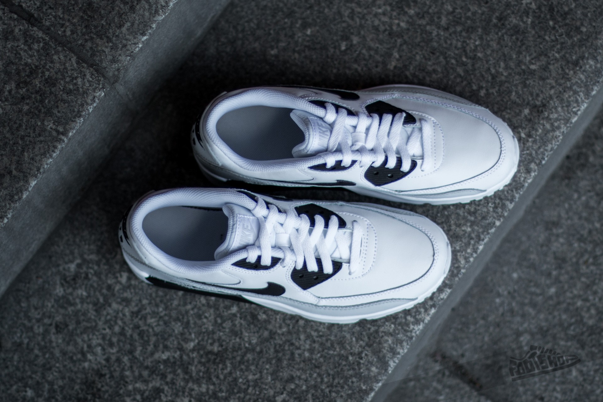 Női cipők Nike Air Max 90 LTR (GS) White/ Black-Pure Platinum-White