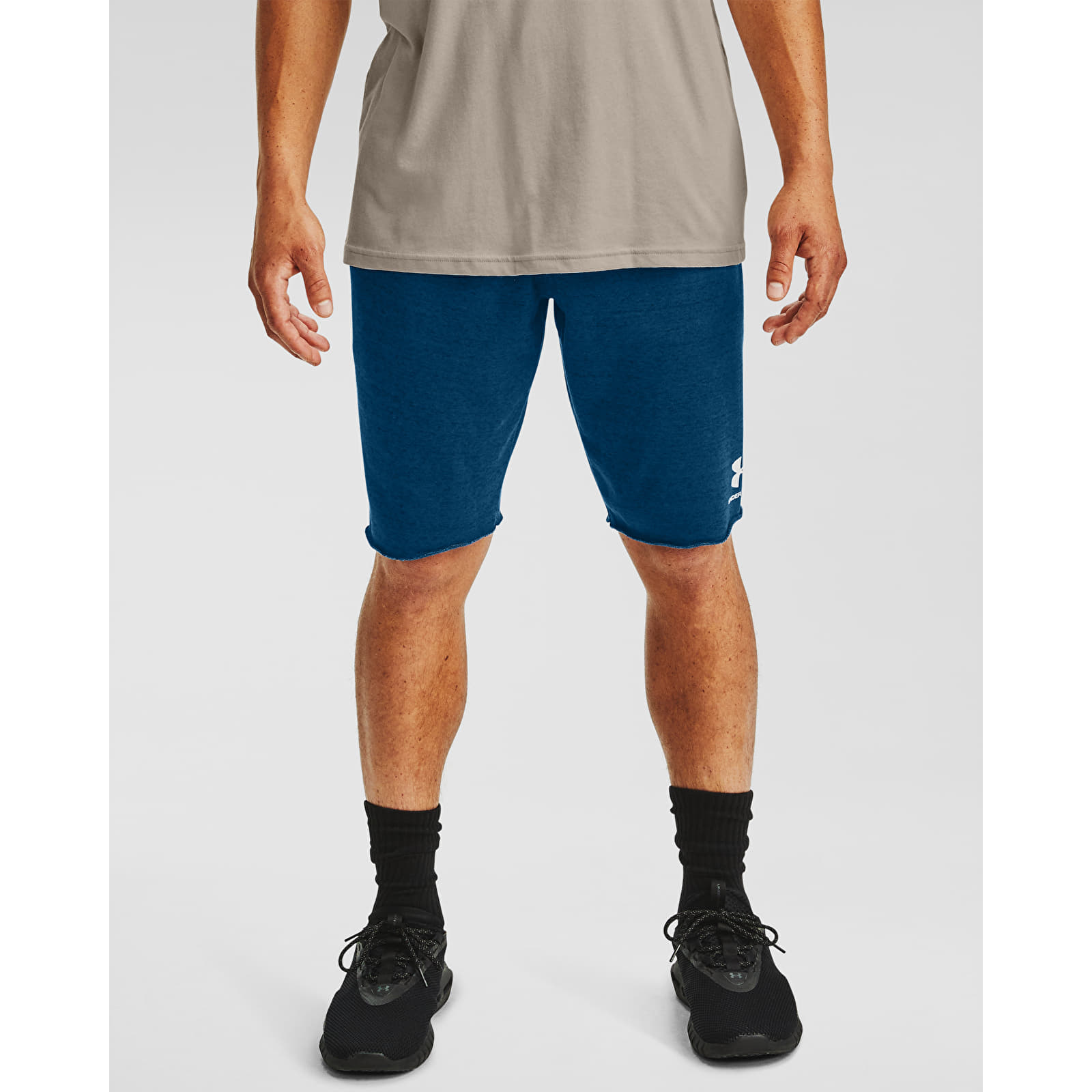 Under armour terry fleece shorts best sale