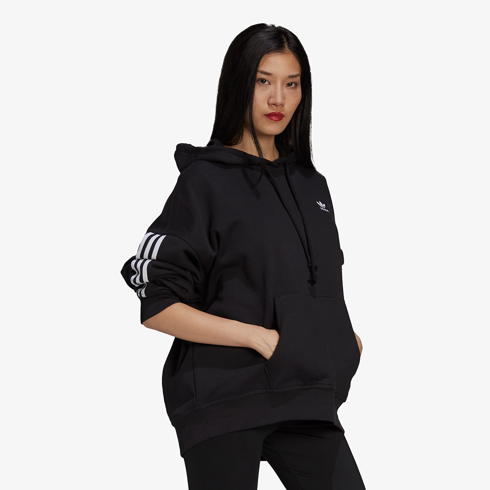 Sudaderas adidas Adicolor Classics Oversize Hoodie Black