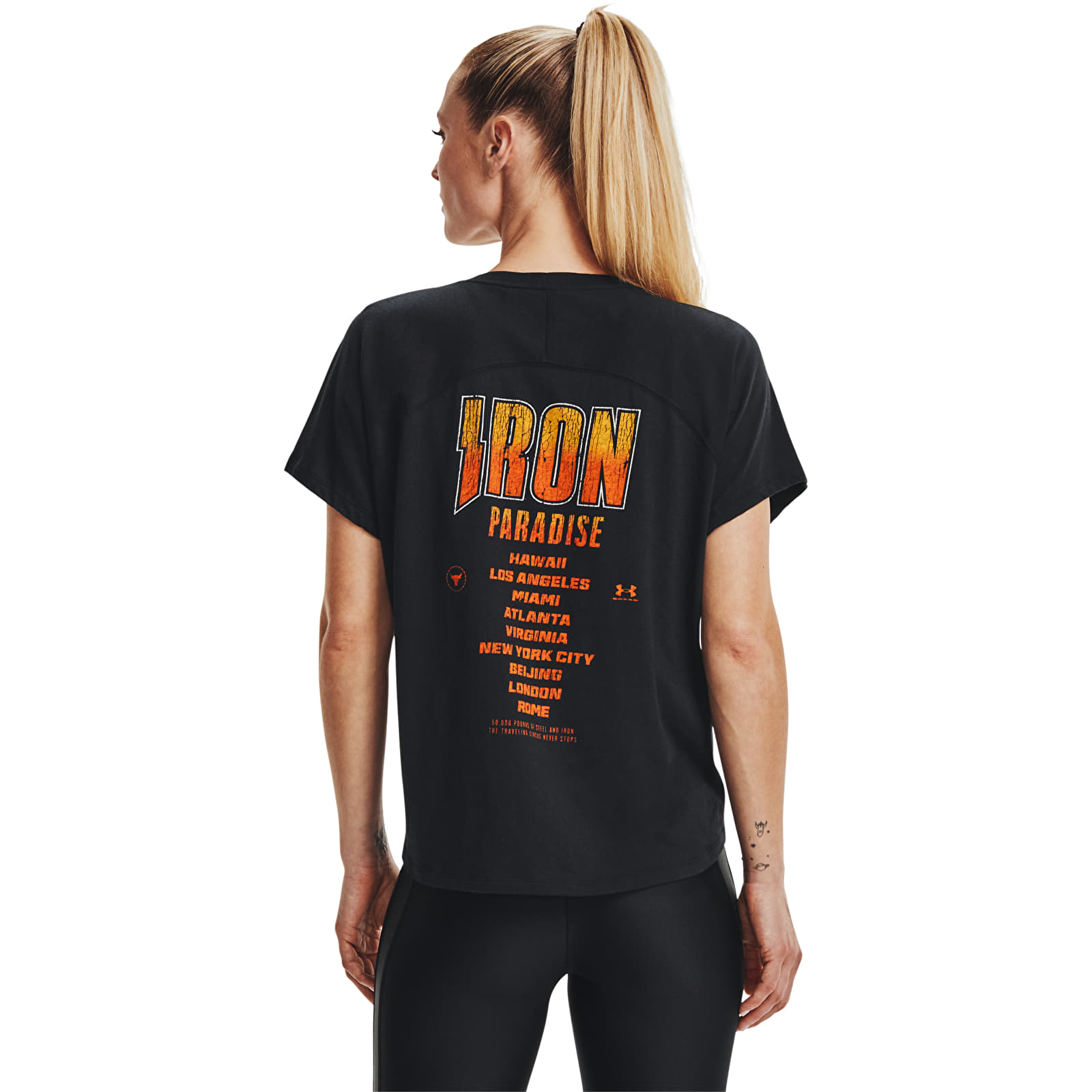 T-shirts Under Armour Project Rock Bull Ss Black