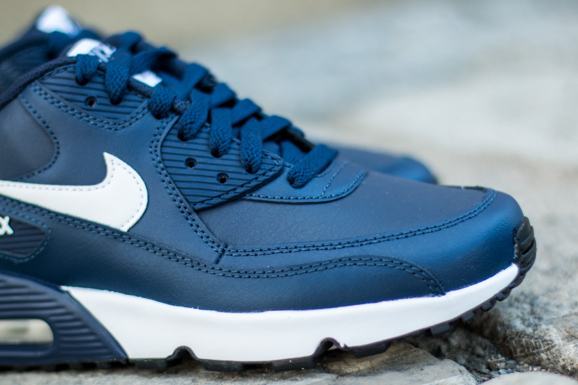 Nike air max top 90 navy blue leather