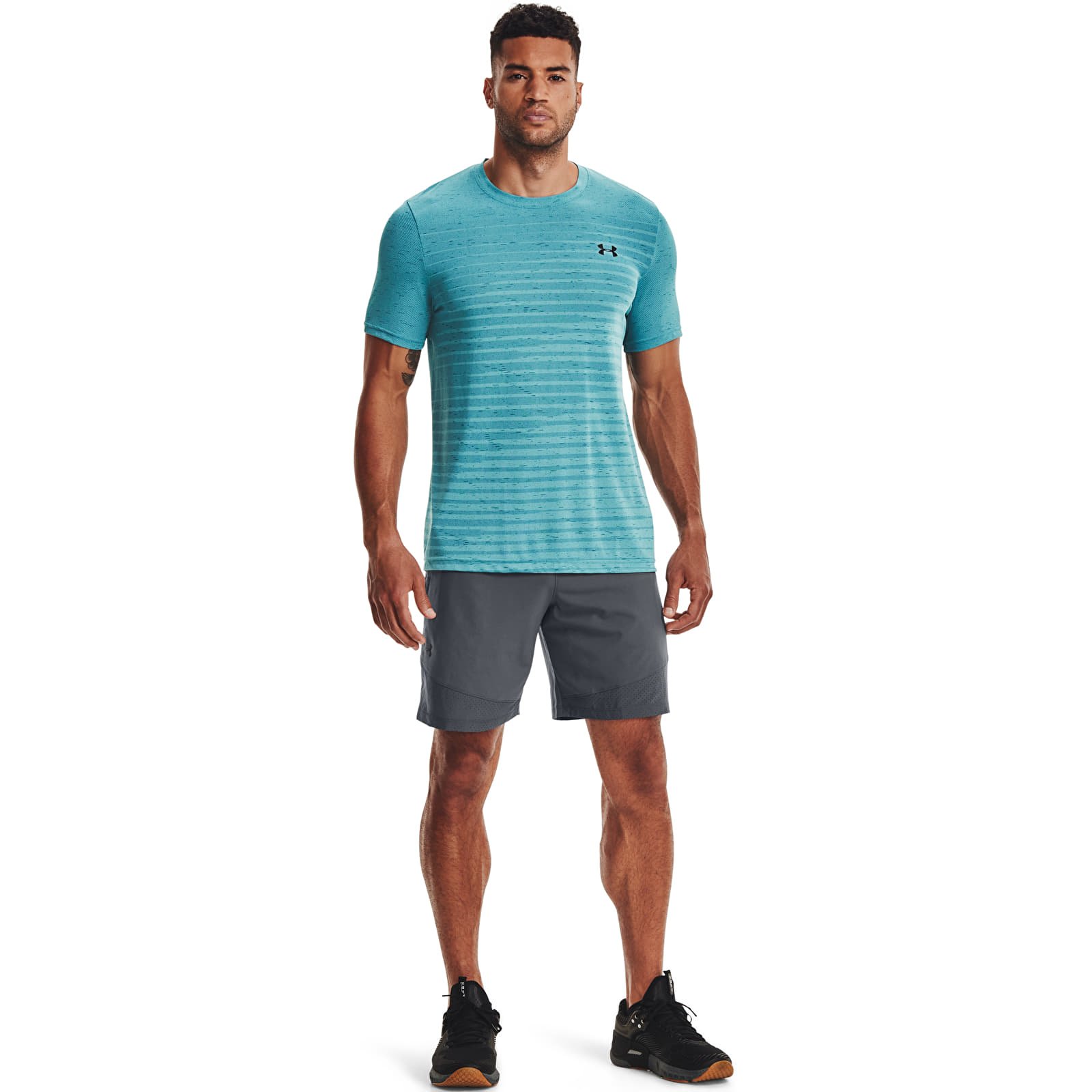 Pólók Under Armour Seamless Fade Ss Blue