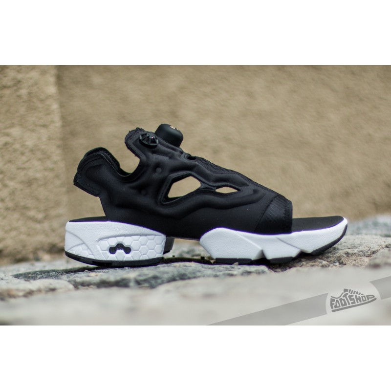 Reebok Instapump Fury Sandal Black/ White/ Gold Metallic | Footshop