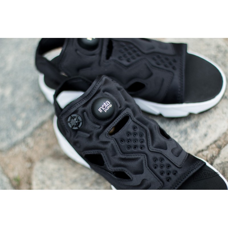 Reebok Instapump Fury Sandal Black/ White/ Gold Metallic | Footshop