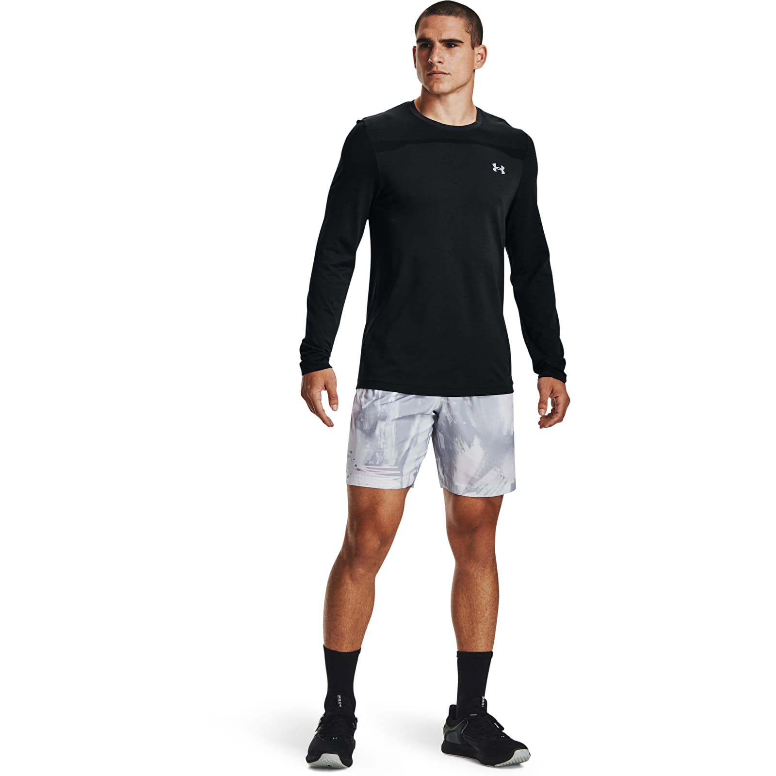 Šortai Under Armour Woven Adapt Shorts Grey