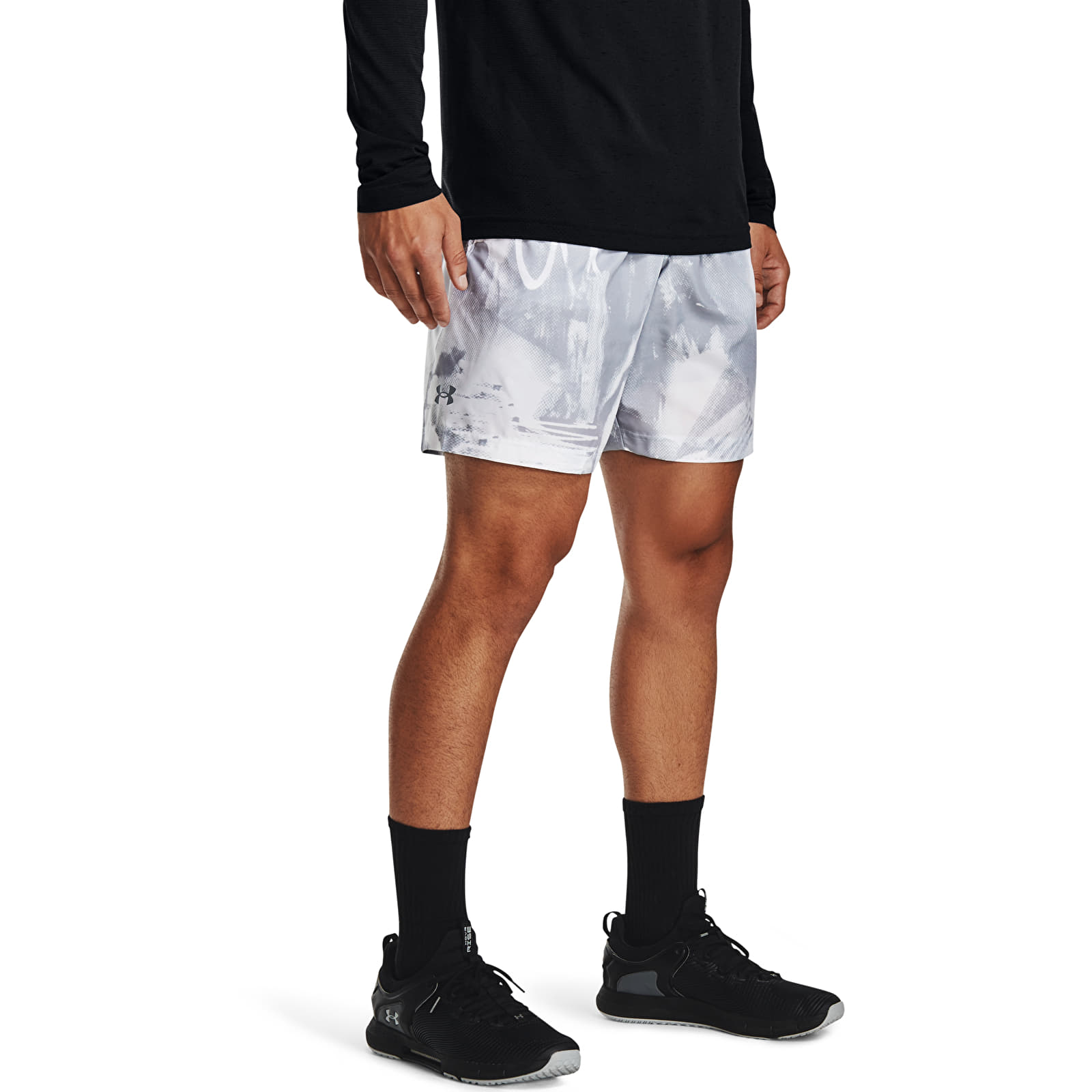 Šortai Under Armour Woven Adapt Shorts Grey