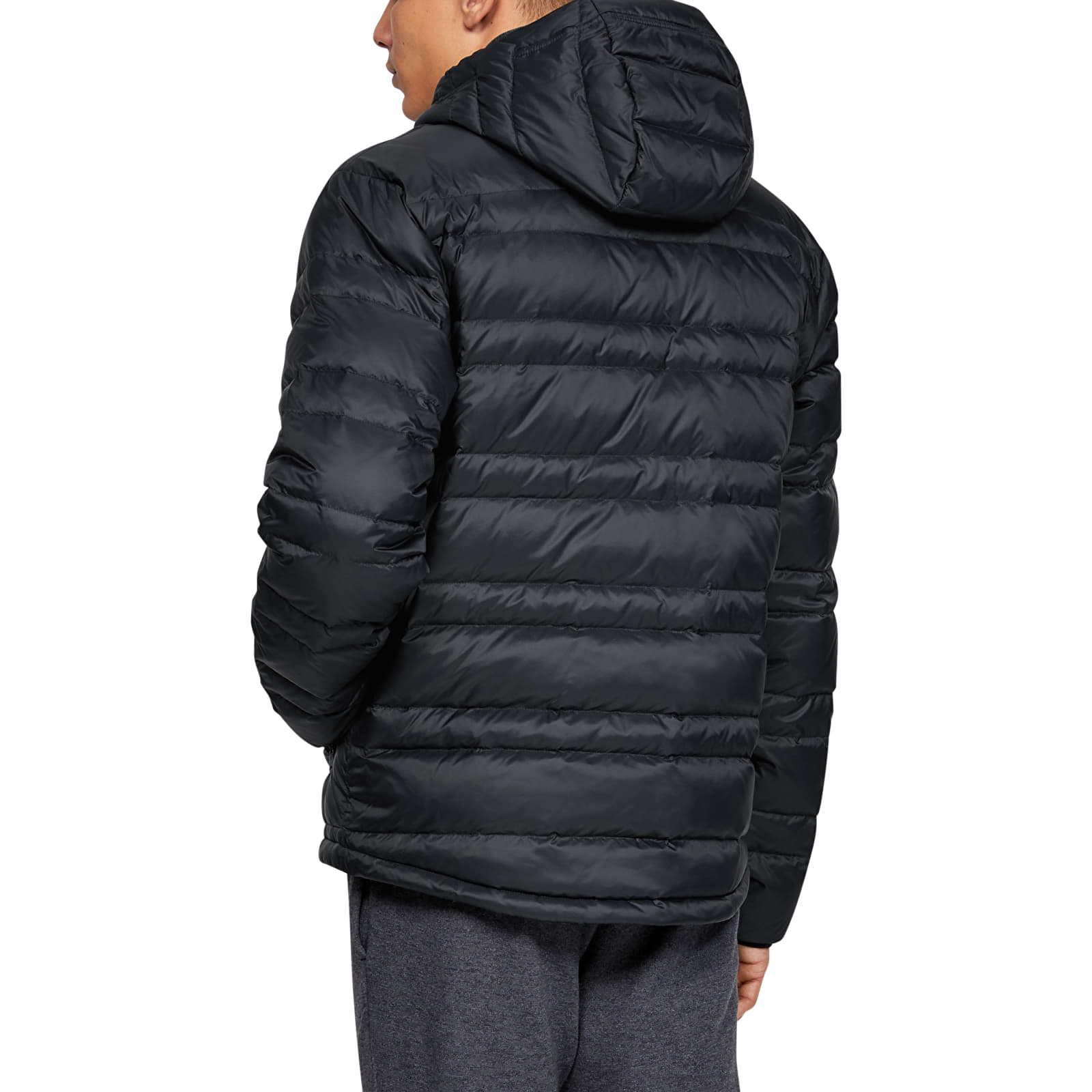 Jacken Under Armour Armour Down Hooded Jacket Black/ Pitch Gray