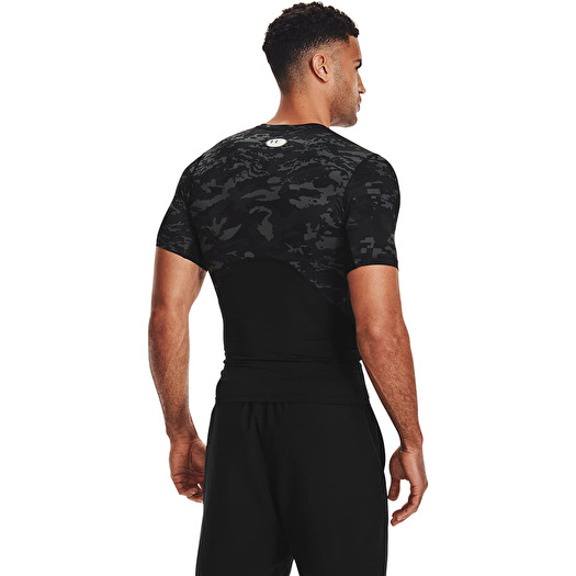T shirts Under Armour Hg Armour Camo Comp Ss Tee Black Footshop