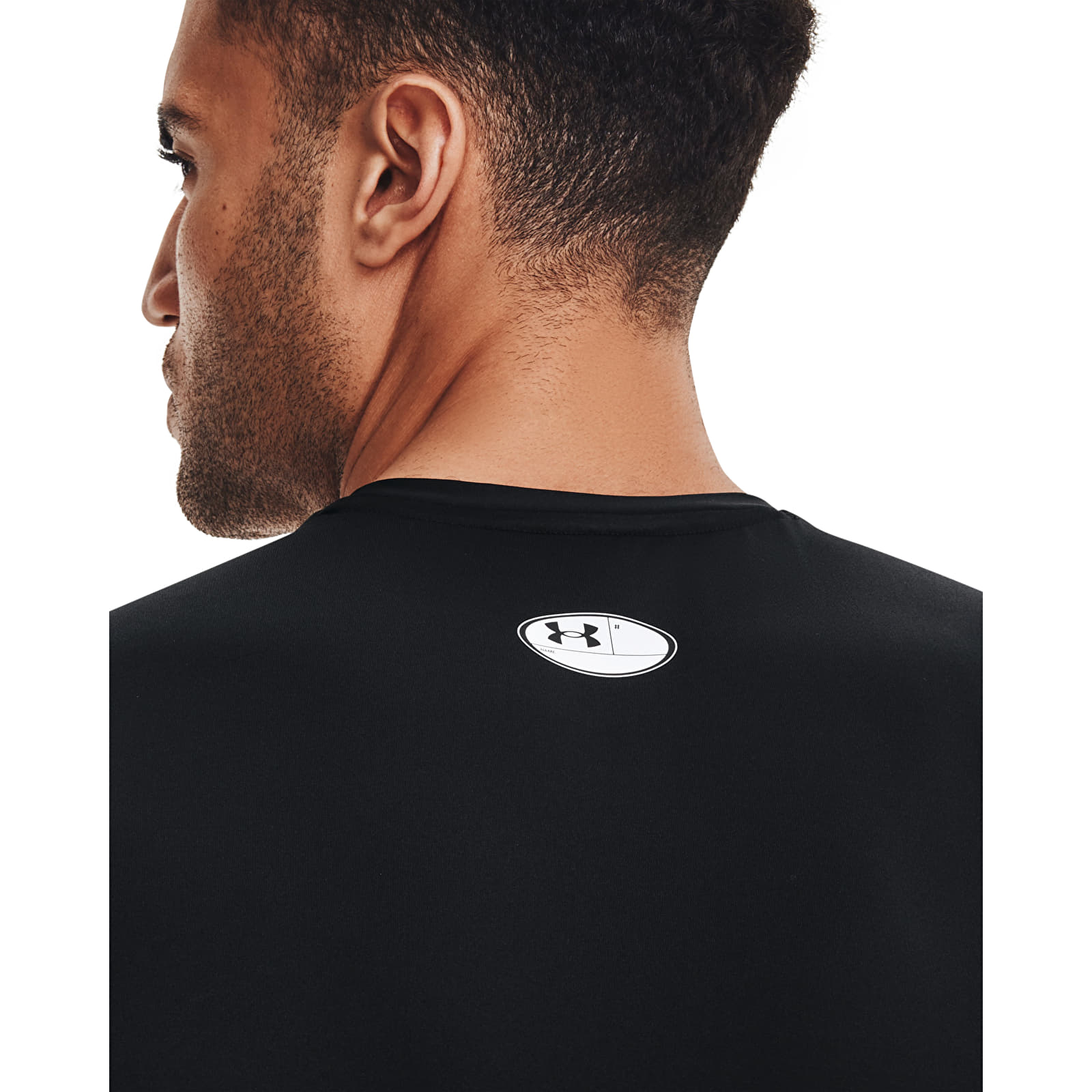 Koszulki na ramiączkach Under Armour Hg Armour Comp Sl Black/ White