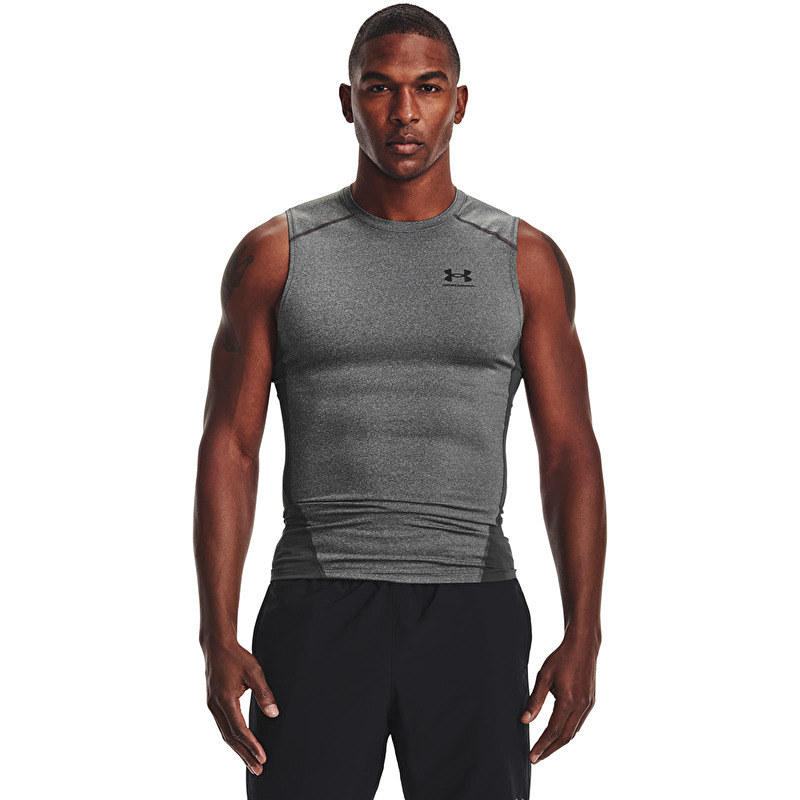 Tank top Under Armour Hg Armour Comp Sl Carbon Heather/ Black