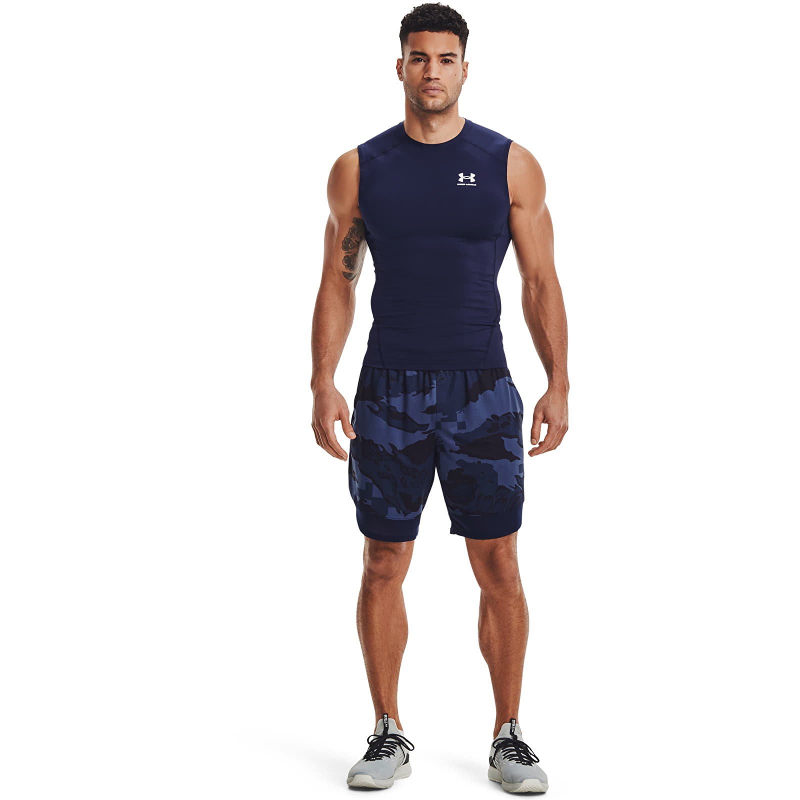 Vests Under Armour Hg Armour Comp Sl Midnight Navy/ White