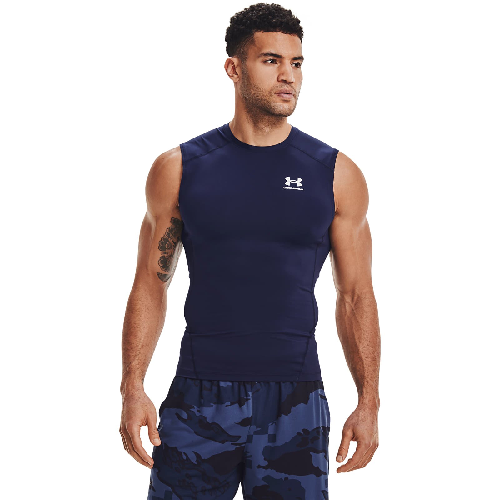 Vests Under Armour Hg Armour Comp Sl Midnight Navy/ White
