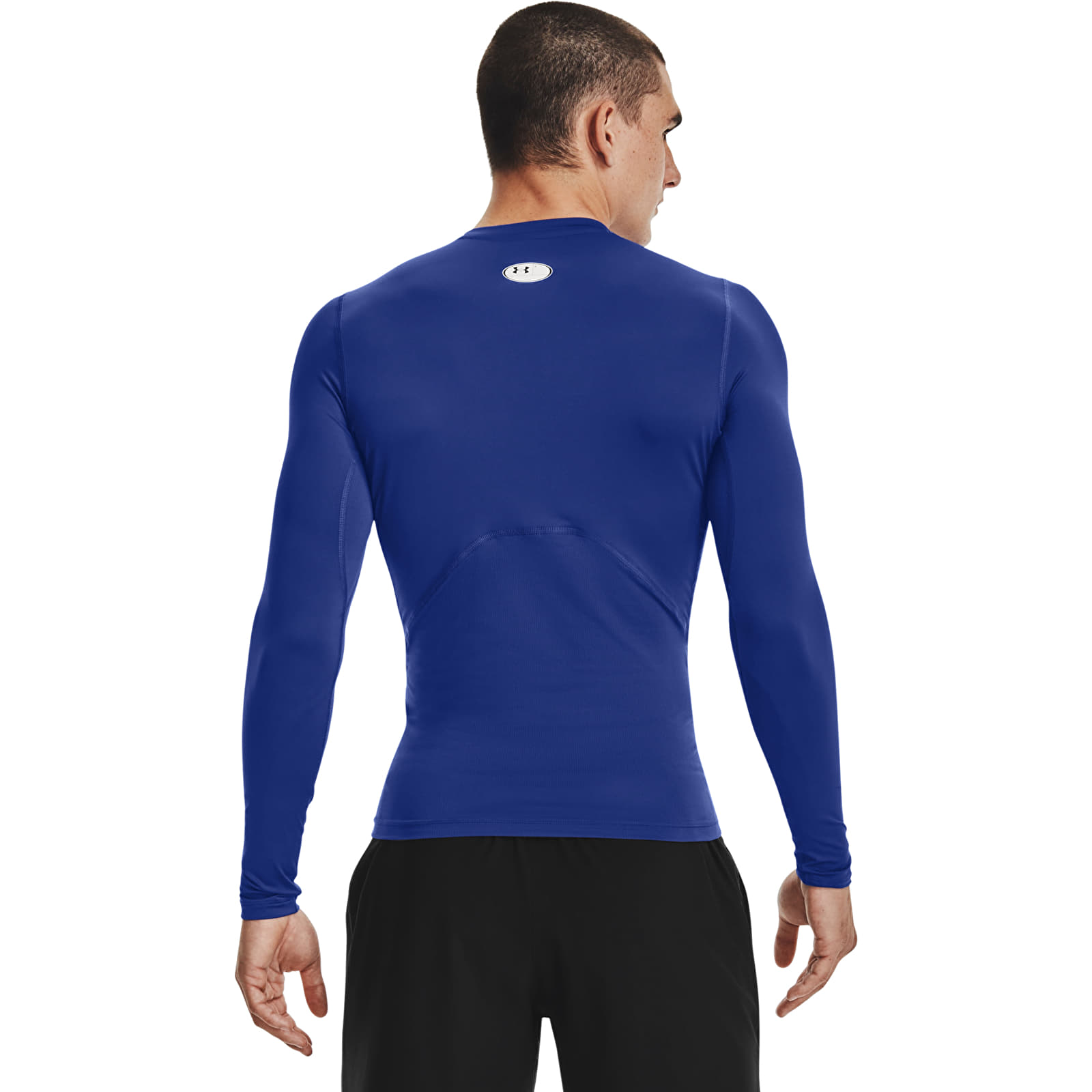 T-Shirts Under Armour Hg Armour Comp LS Royal/ White