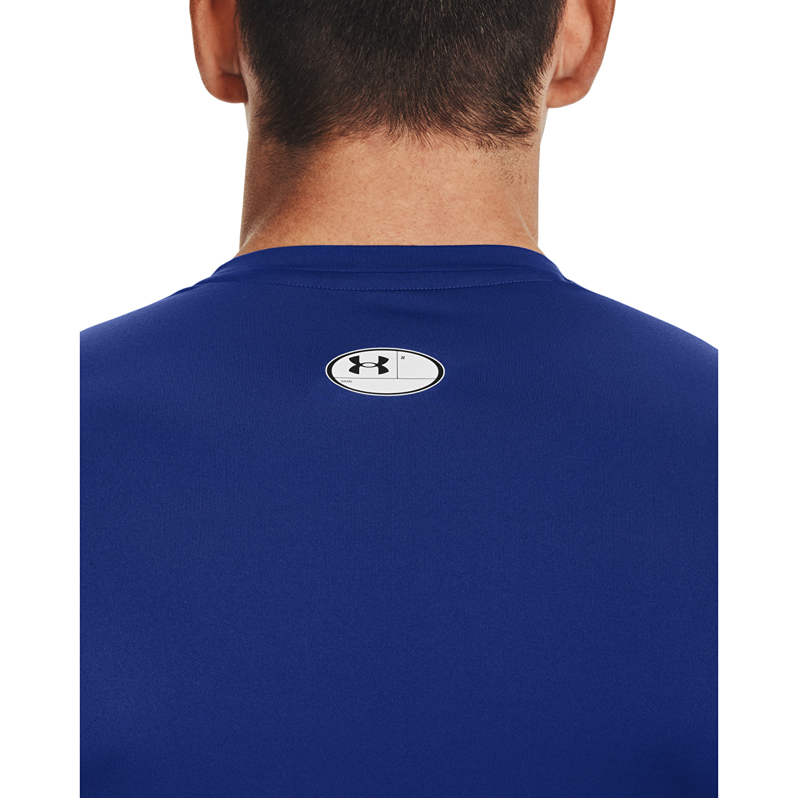 Magliette Under Armour Hg Armour Comp LS Royal/ White