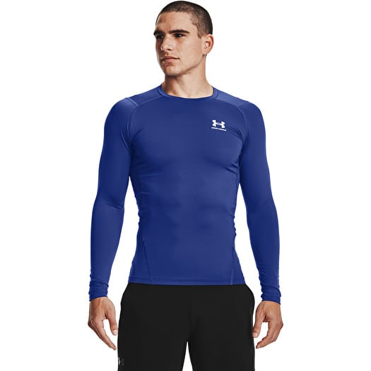 T-shirt Under Armour Hg Armour Comp LS Royal/ White