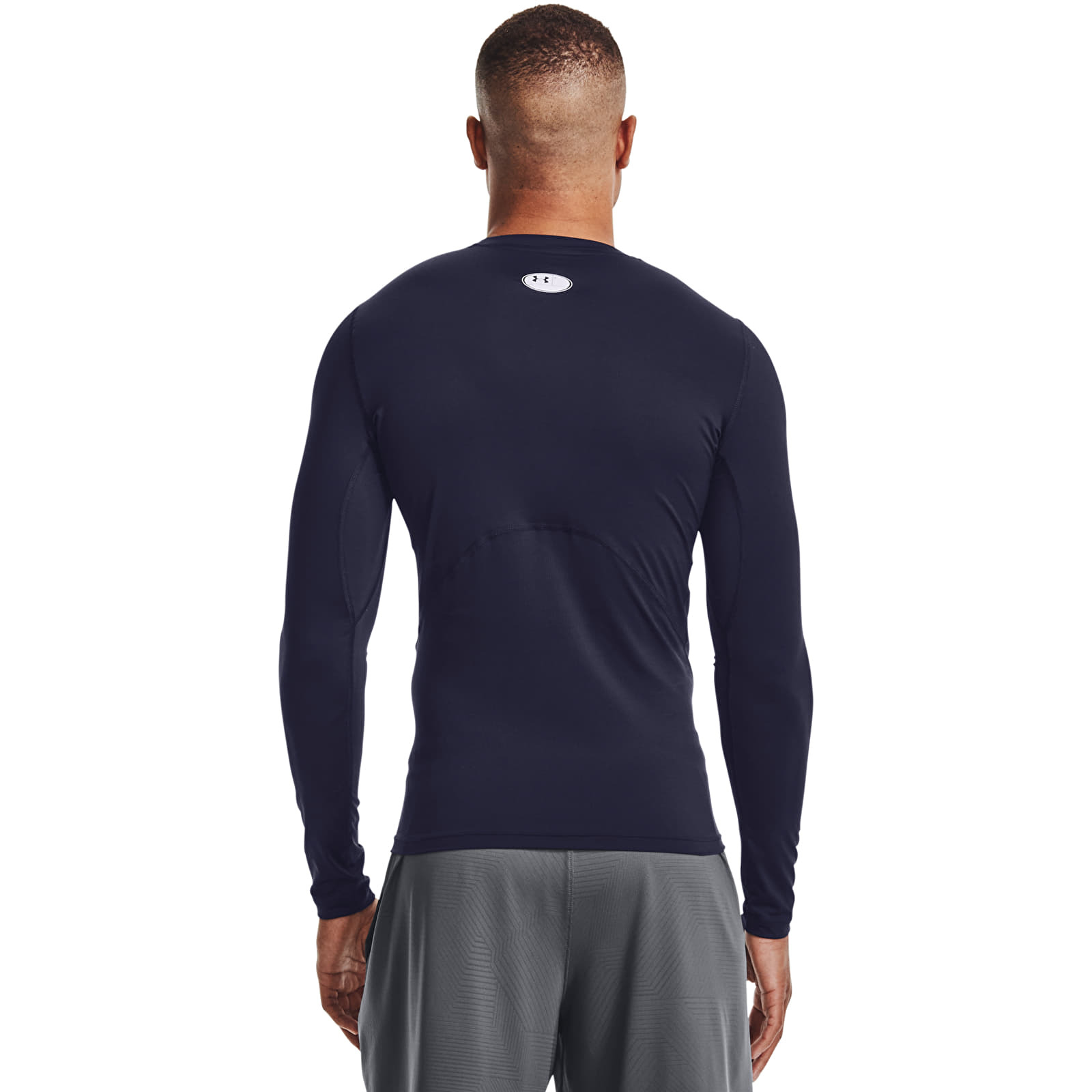 Tricou Under Armour Hg Armour Comp LS Midnight Navy/ White - 1 | YEO