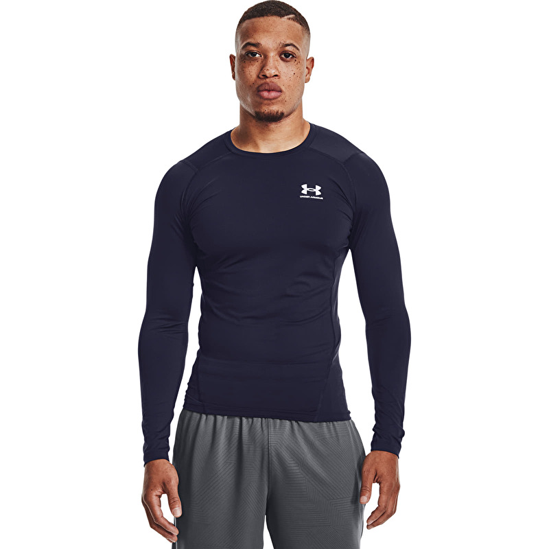 Majica Under Armour Hg Armour Comp LS Midnight Navy/ White