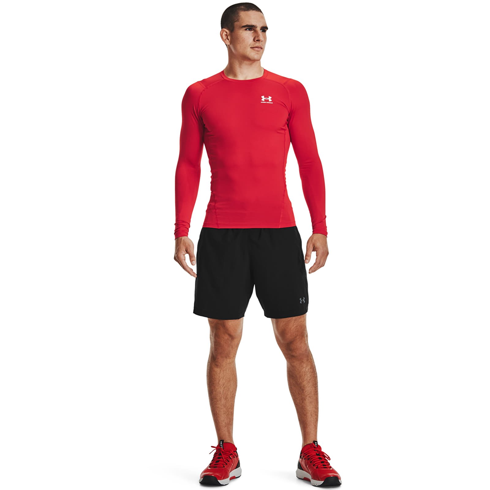 T-Shirts Under Armour Hg Armour Comp Ls Red