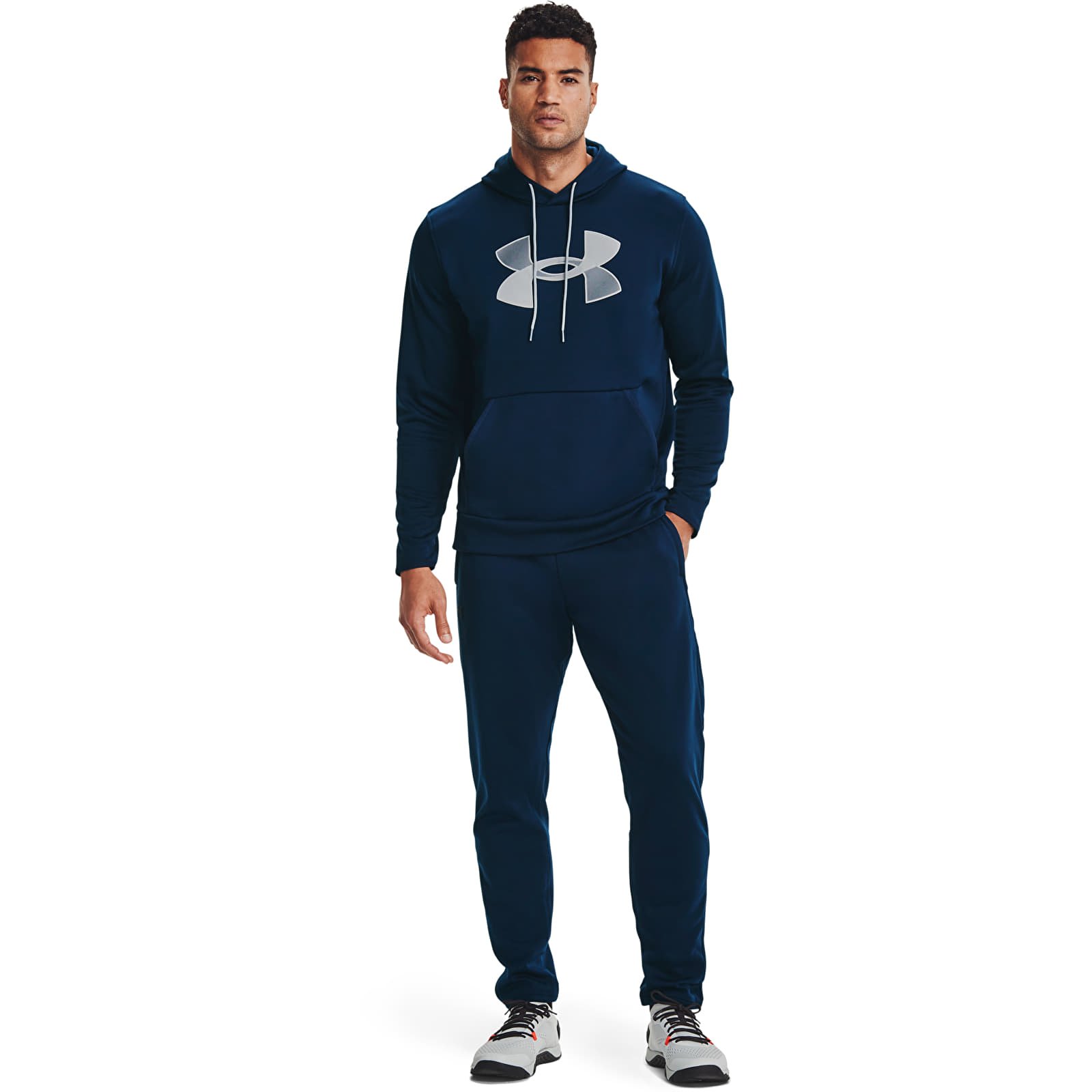 Sudaderas Under Armour Fleece Big Logo Hoodie Navy