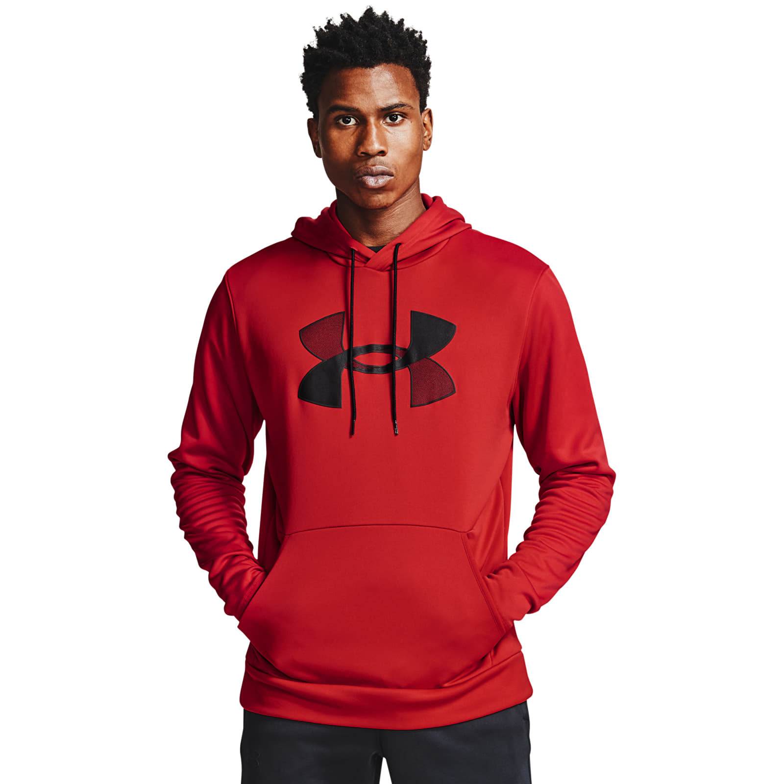 Under armour red hoodie sales