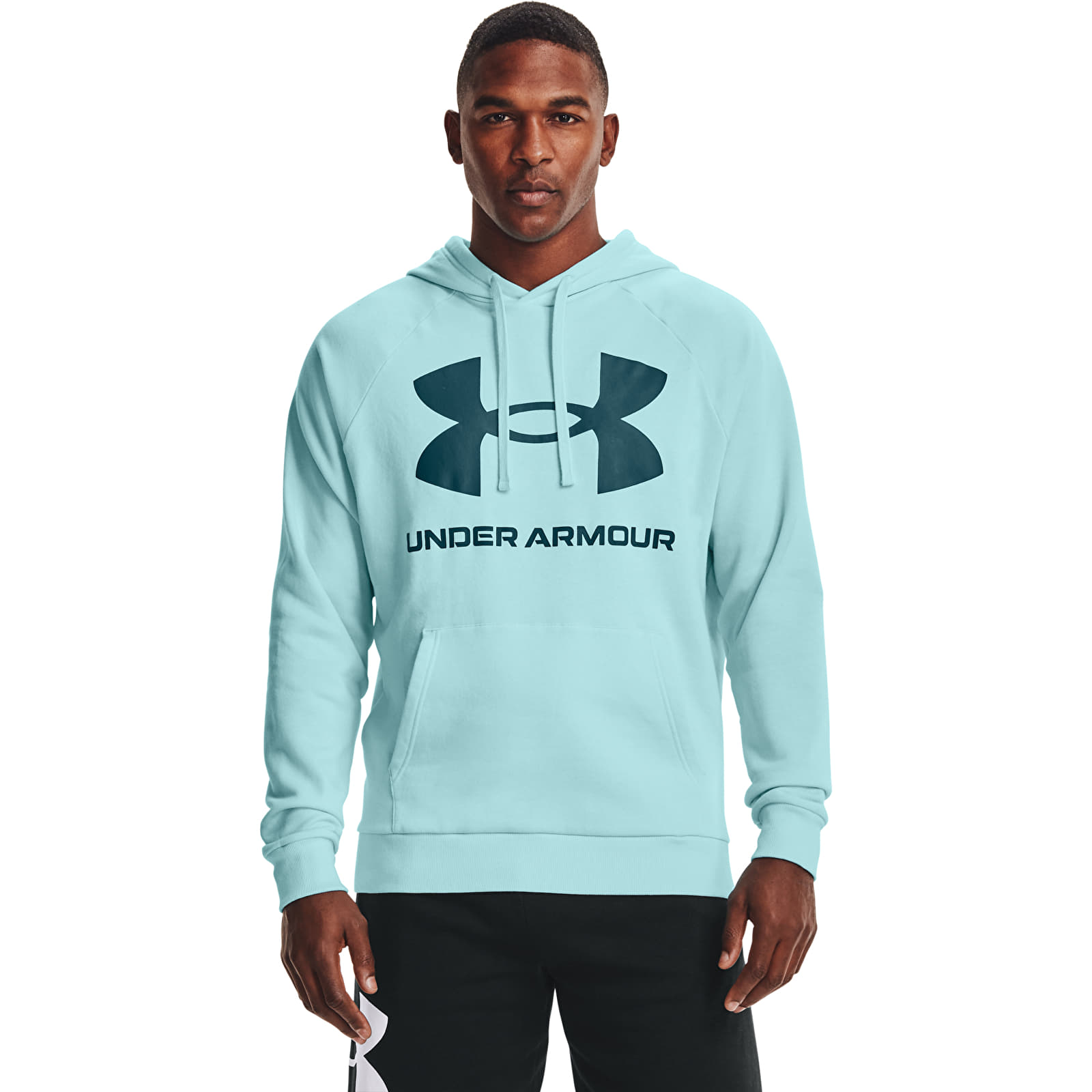 Men s ua rival fleece fitted graphic on sale hoodie
