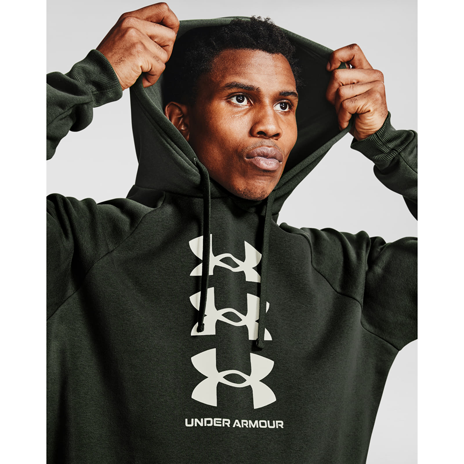Felpe Under Armour Rival Fleece Multilogo Hoodie Green