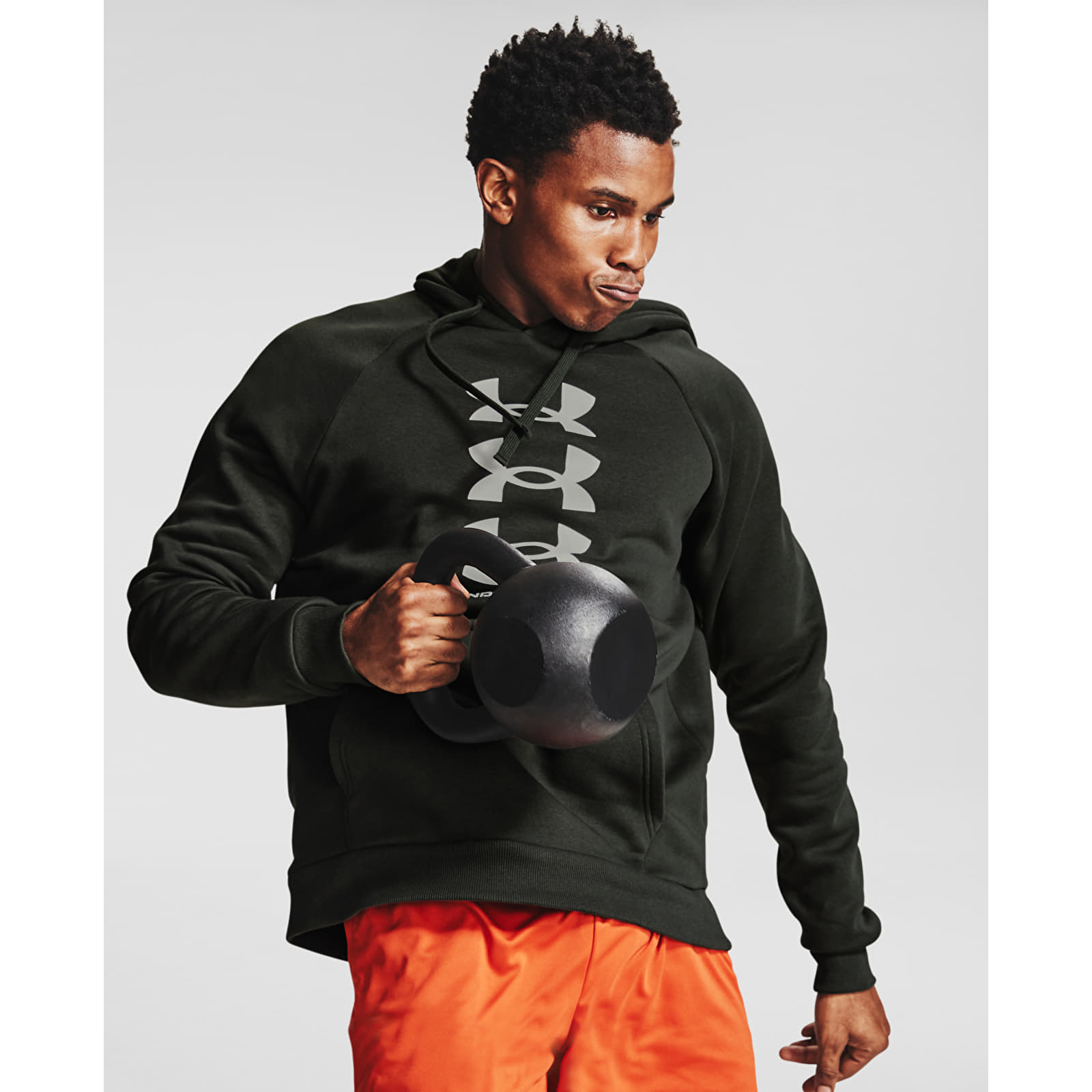 Felpe Under Armour Rival Fleece Multilogo Hoodie Green
