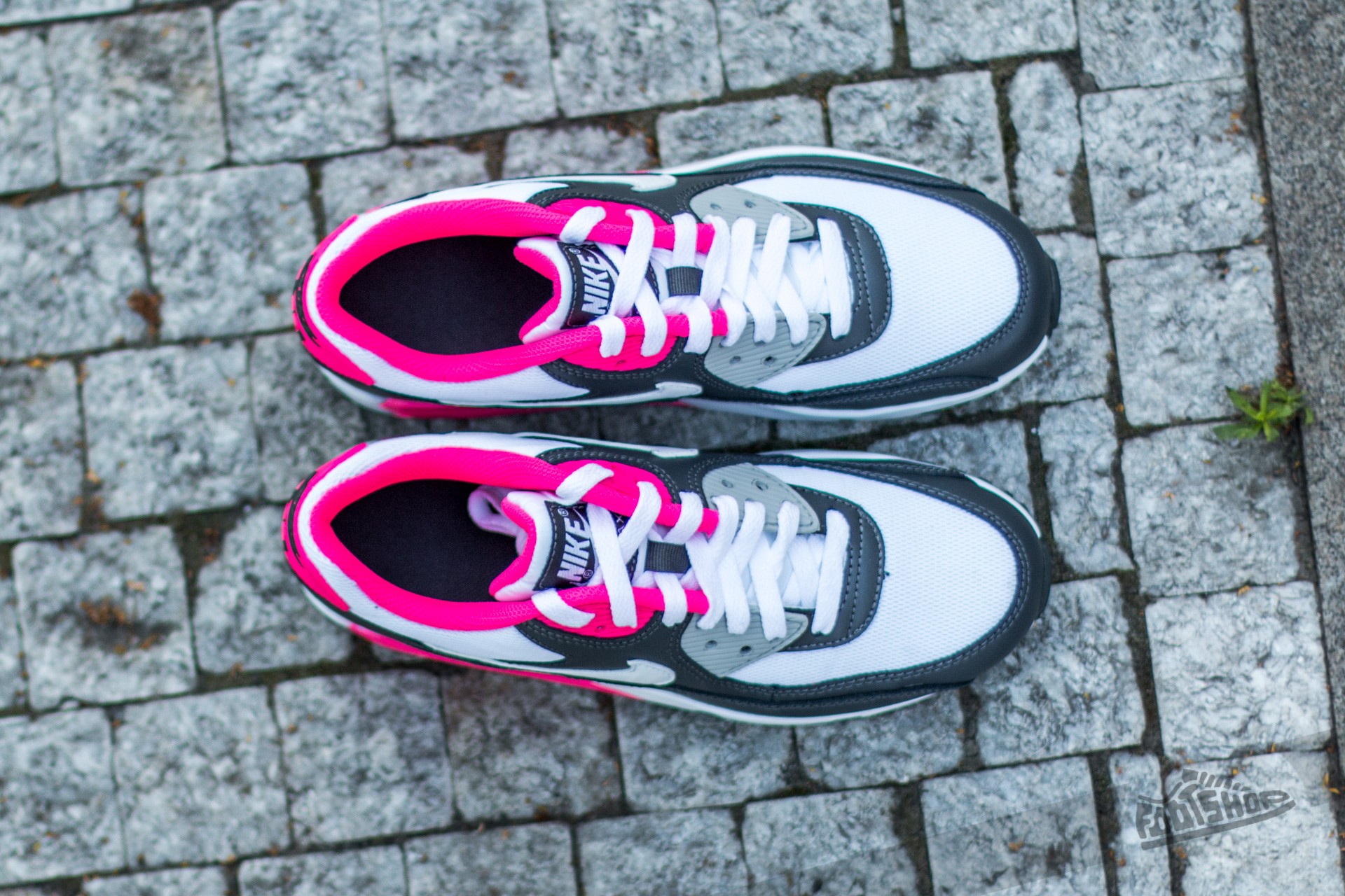 Buty damskie Nike Air Max 90 Mesh (GS) Anthracite/ White-Hyper Pink