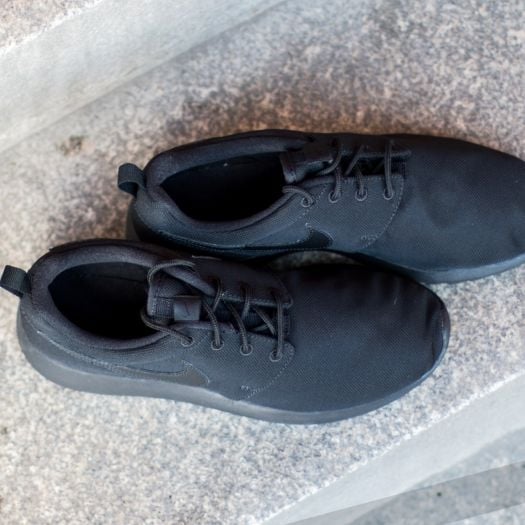 Roshe one black cheap women's casual shoes