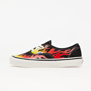 Vans authentic black fire online