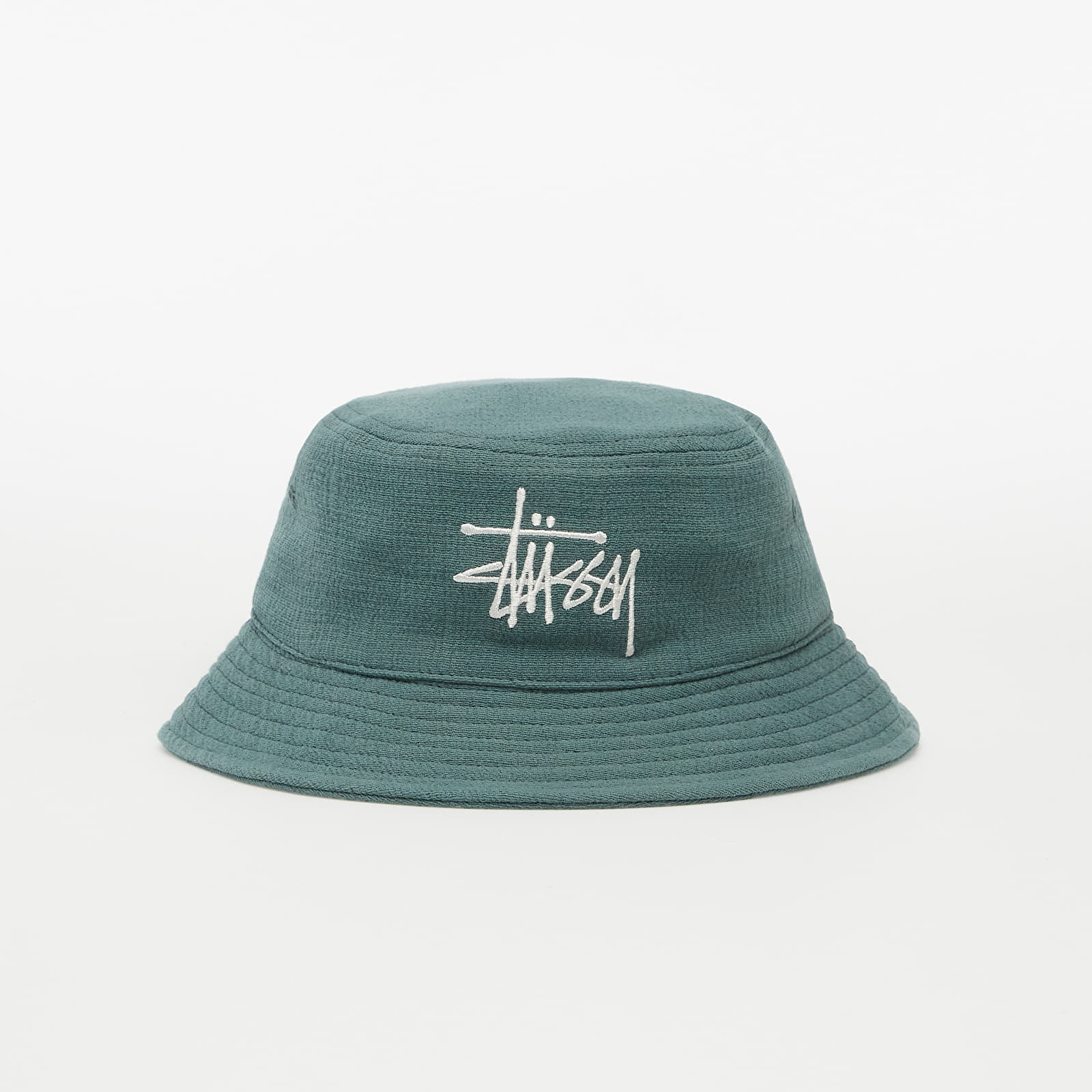 Kibirinės kepurės Stüssy Gauze Cotton Big Logo Bucket Teal