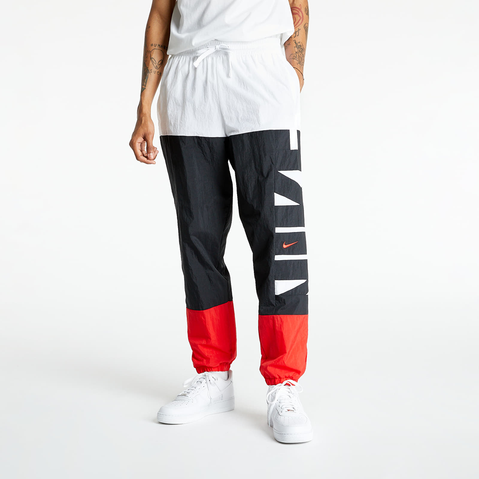 Kelnės Nike Pant Starting Five White/ Black/ University Red/ Black