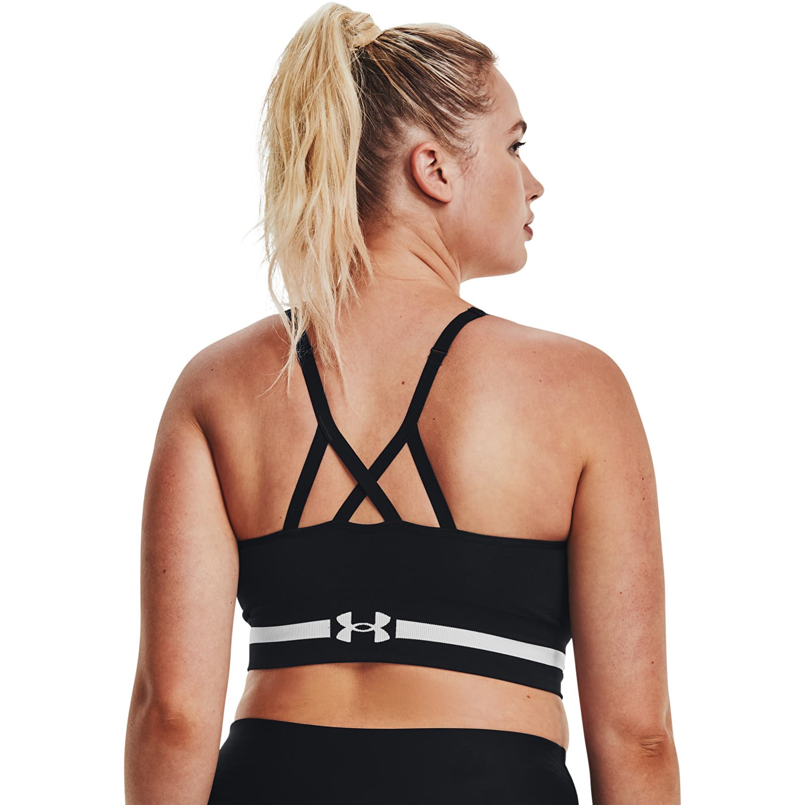Bras Under Armour Seamless Low Long Bra Black