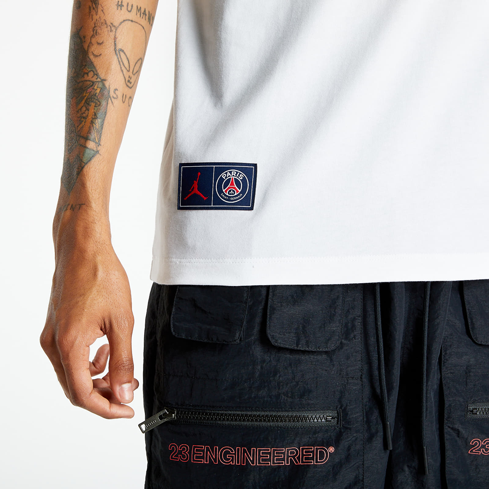 Trička Jordan PSG Logo Tee White