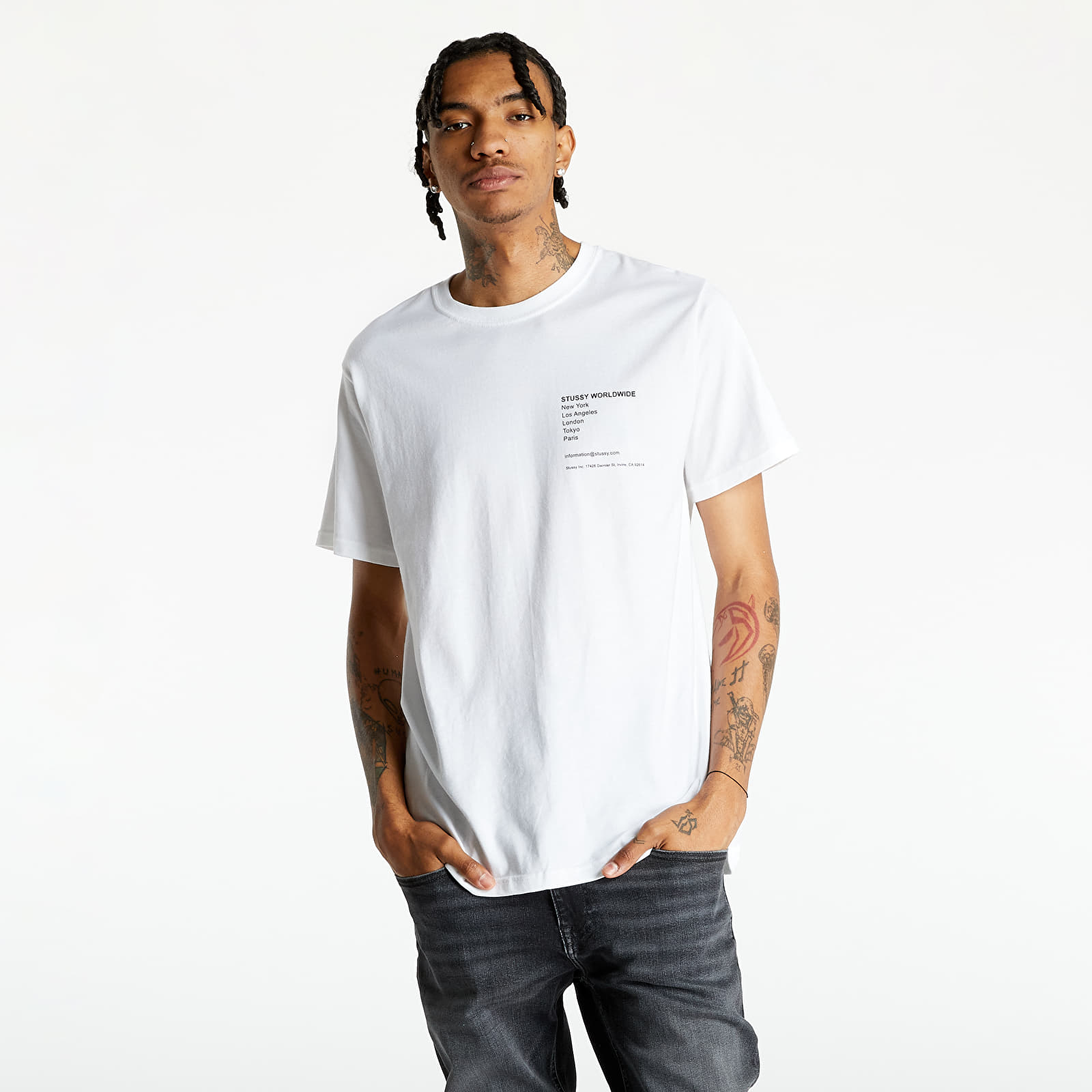 Stussy best sale camiseta blanca