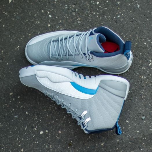Jordan 12 blue white grey cheap