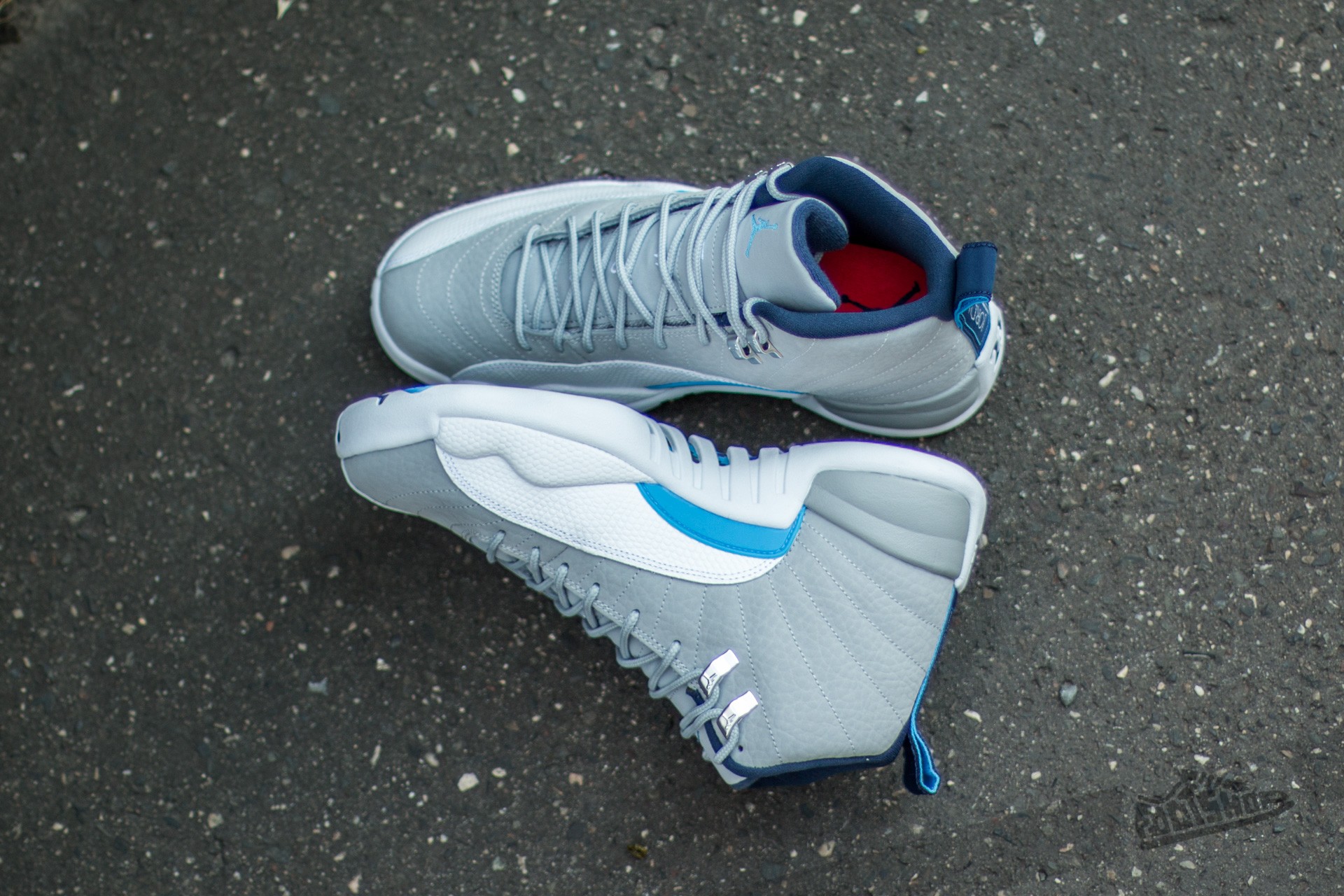Men's shoes Air Jordan 12 Retro Wolf Grey/ University Blue-White-Midnight