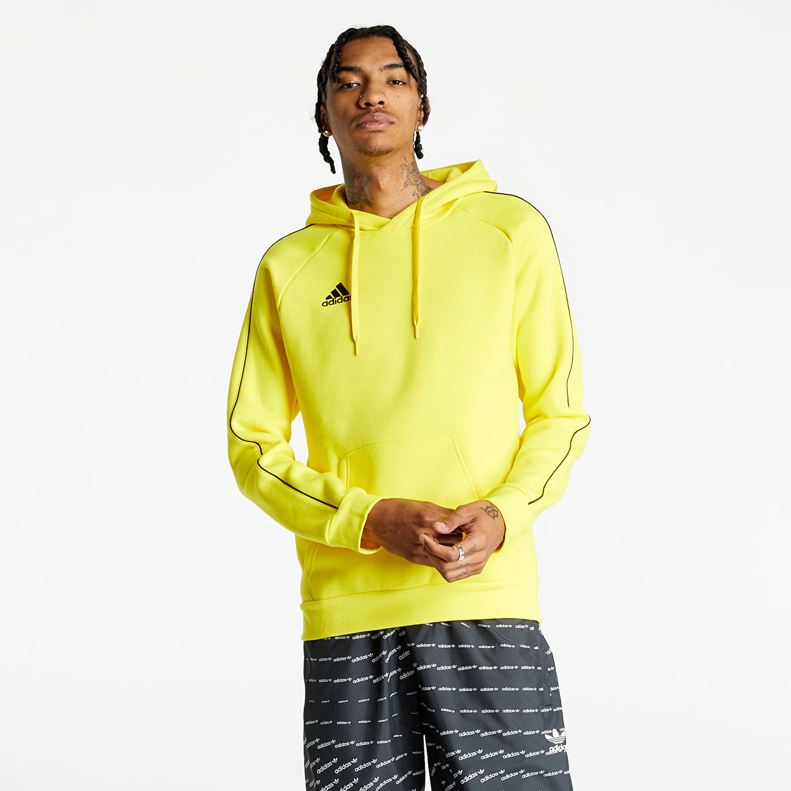 Hoodies and sweatshirts adidas Performance Core 18 Hoodie Yellow Footshop