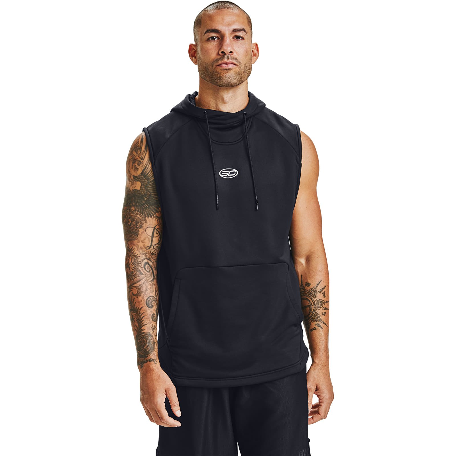 Vests Under Armour Curry Sleeveless Hoody Black Footshop