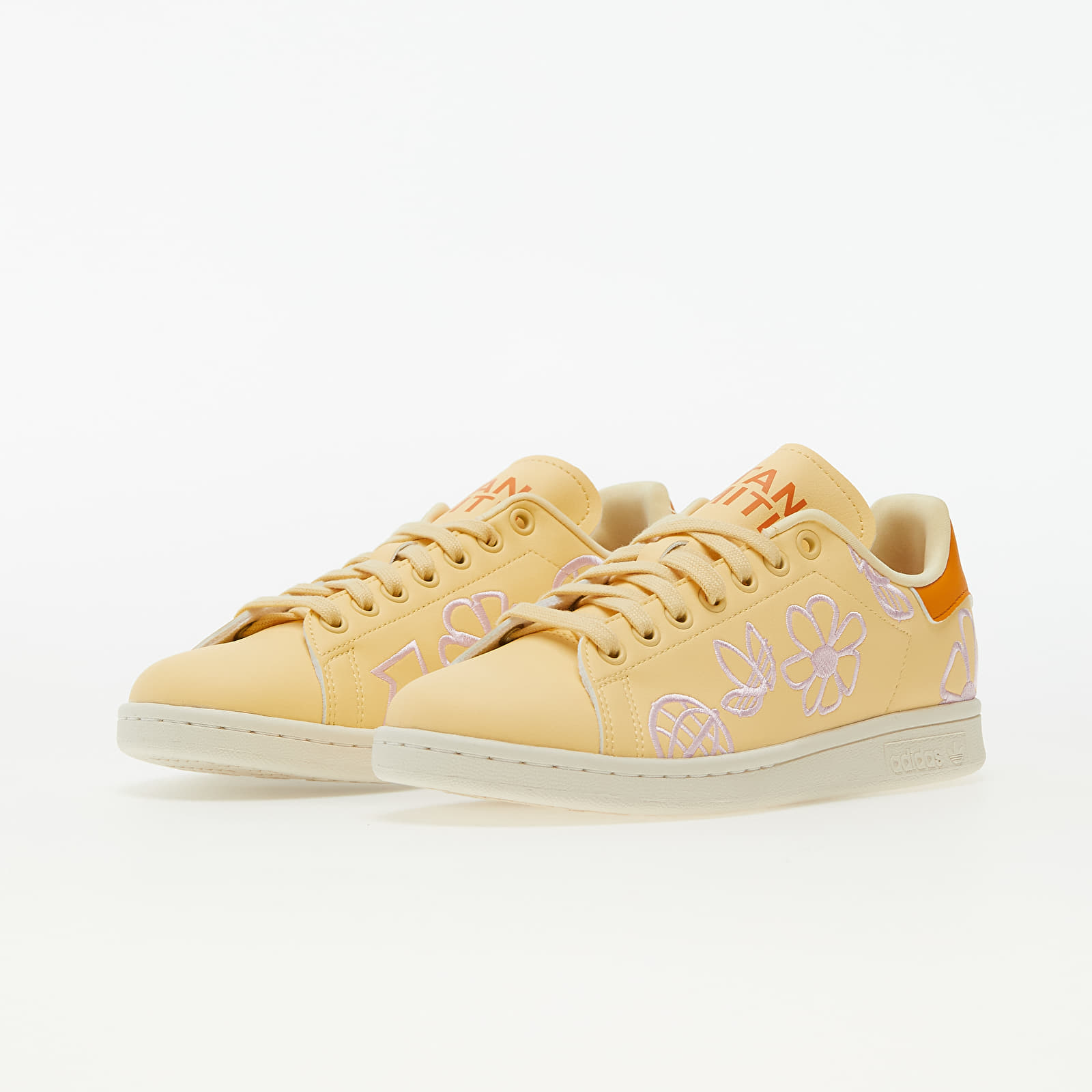 Damen Sneaker und Schuhe adidas Stan Smith W Organic Tint/ Focus Orange/ Off White