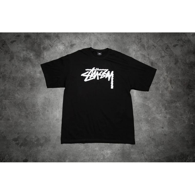 Stüssy Label Stock Tee Black