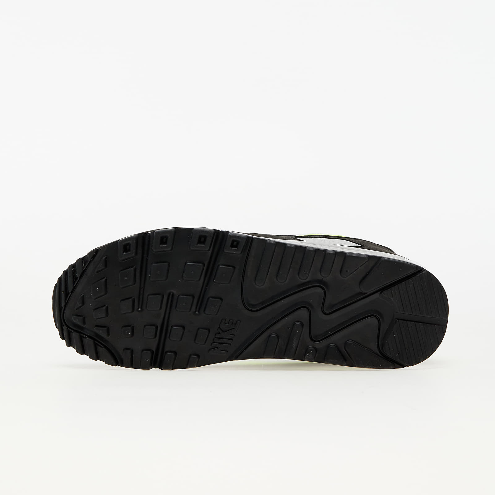 Herren Sneaker und Schuhe Nike Air Max 90 White/ Hot Lime-Black-Neutral Grey