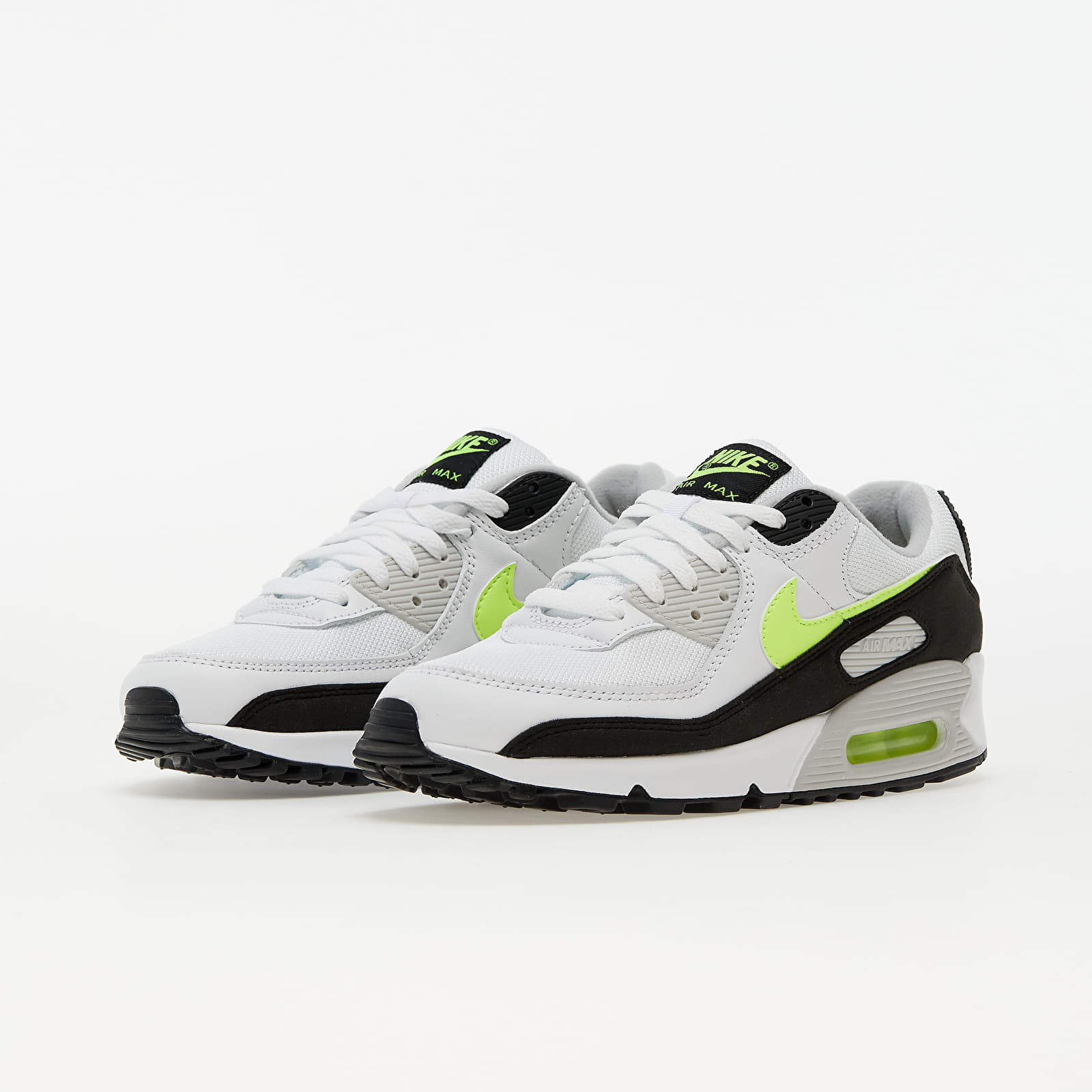 Herren Sneaker und Schuhe Nike Air Max 90 White Hot Lime Black Neutral Grey Footshop
