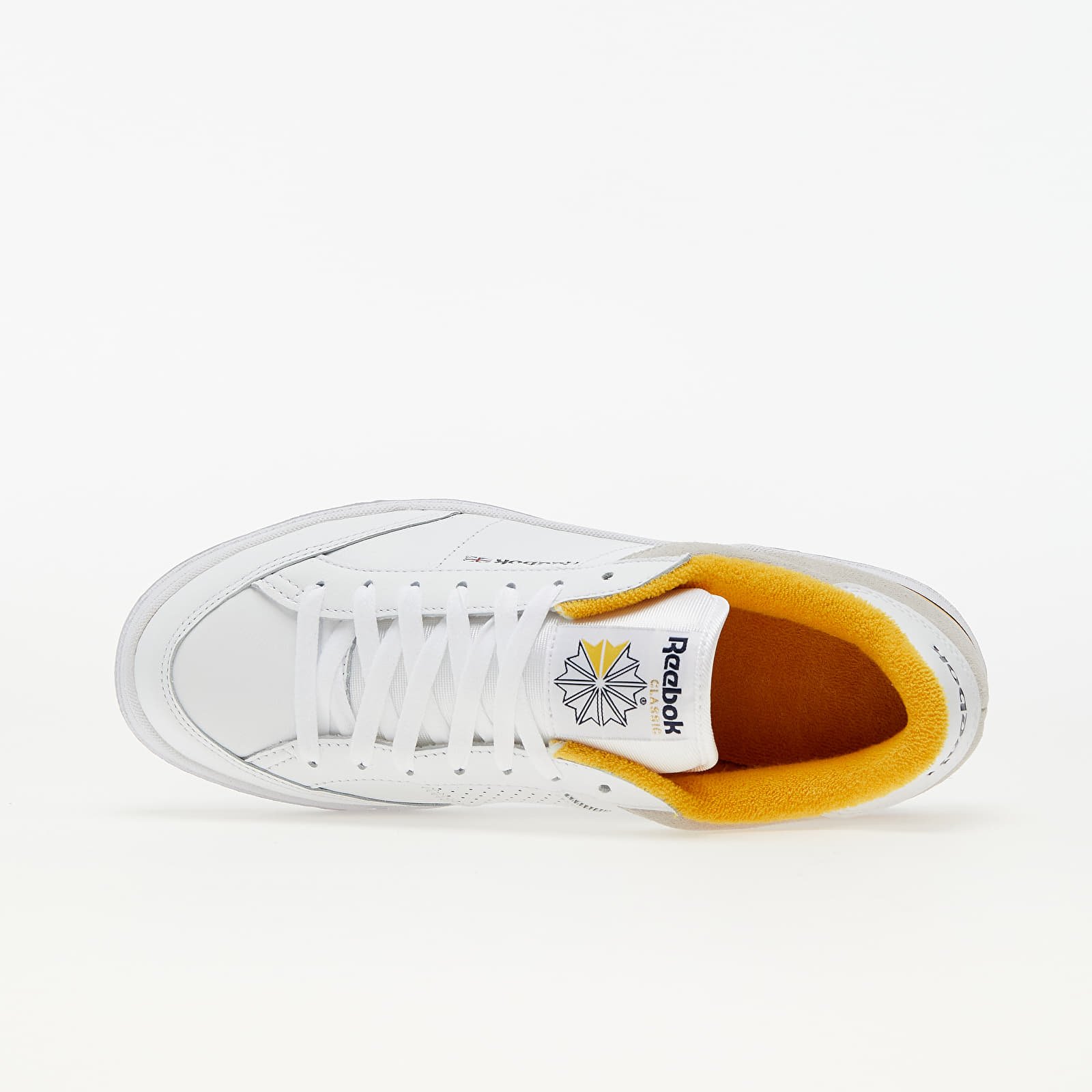 Herren Sneaker und Schuhe Reebok AD Court Ftw White/ Vector Navy/ Semi Solar Gold