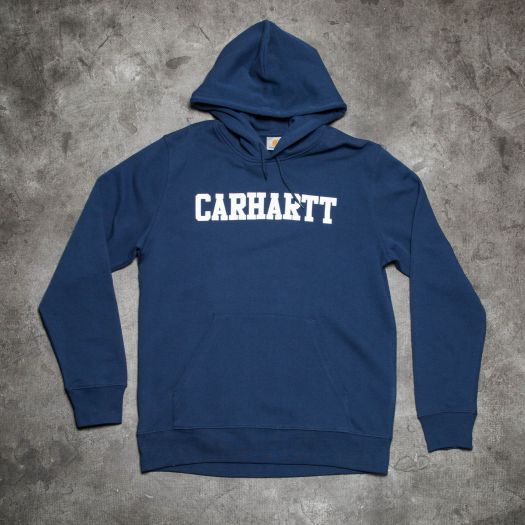 Hoodies and sweatshirts Carhartt WIP Hooded College Sweatshirt Blue White Footshop