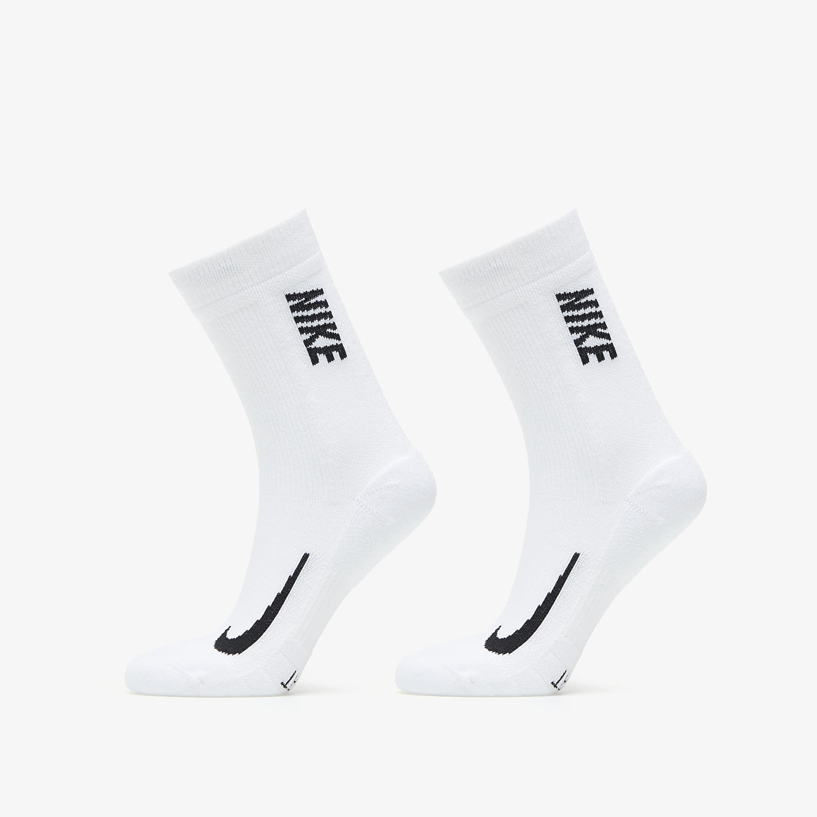 Ponožky Nike Multiplier Max Crew 2-Pack White/ Black