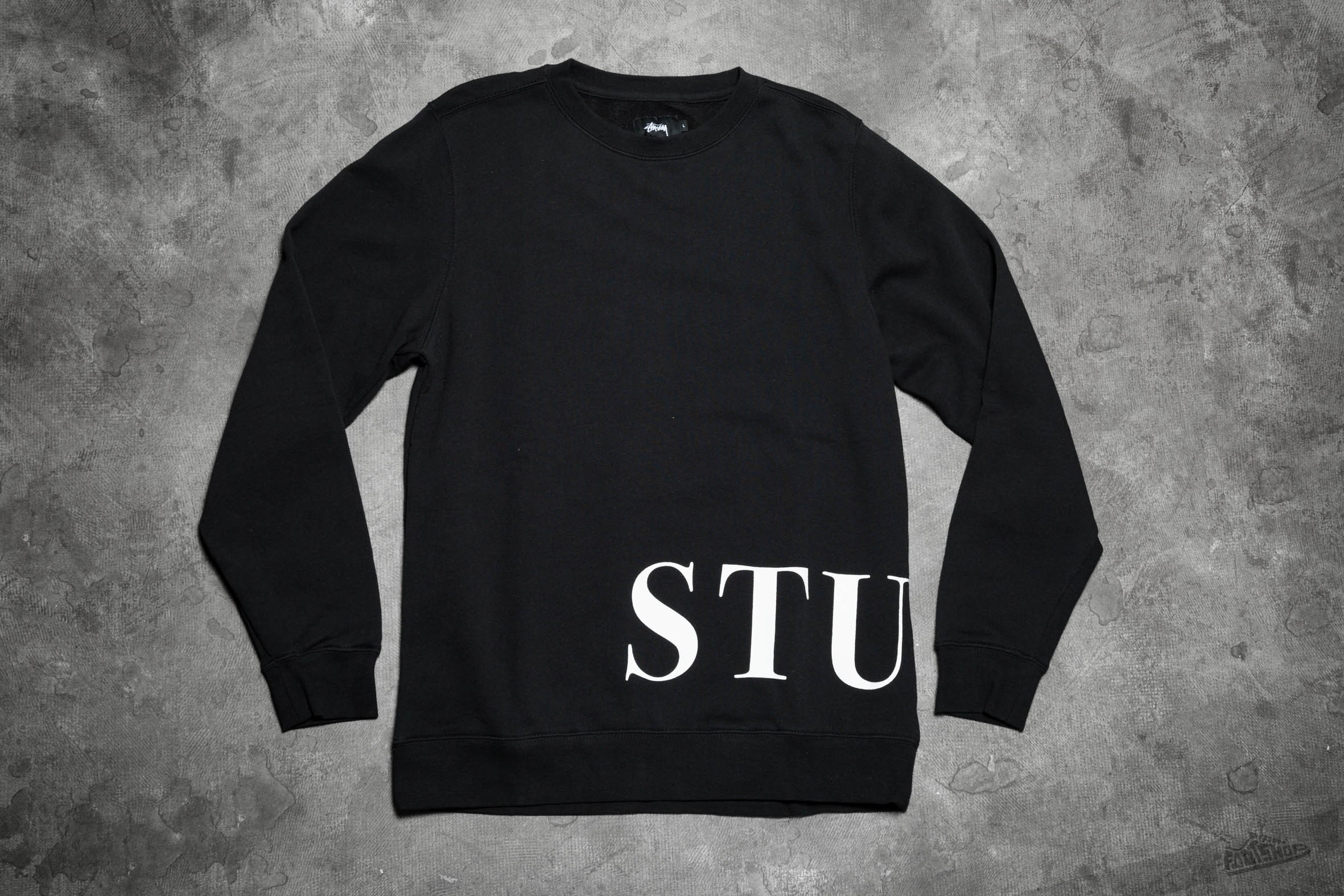 Hoodies and sweatshirts  Stüssy Banner Crew Black