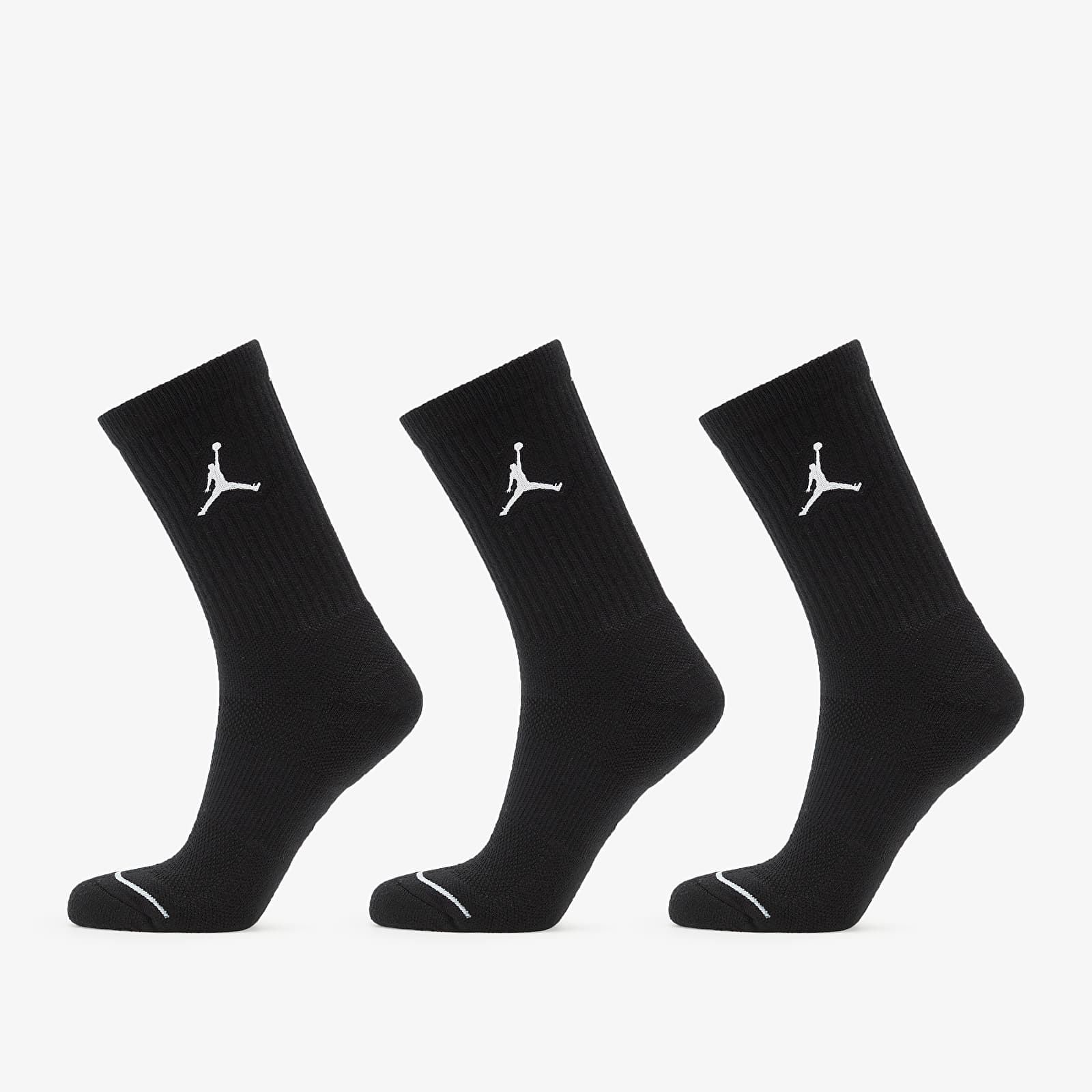 Ponožky Jordan Everyday Max 3 Pair Crew Socks Black/ Black/ Black